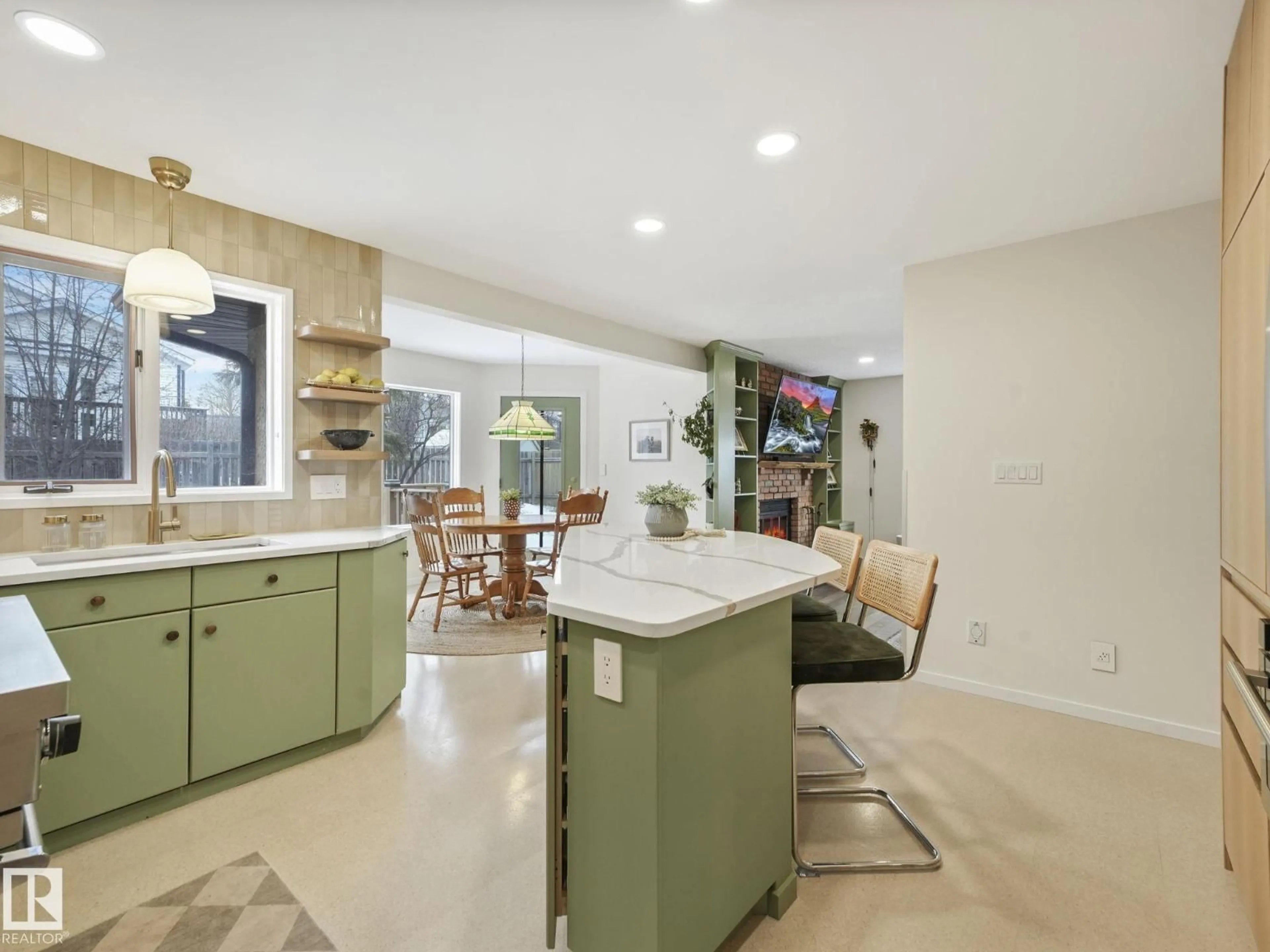 Open concept kitchen, ceramic/tile floor for 5609 56A ST, Beaumont Alberta T4X1A7