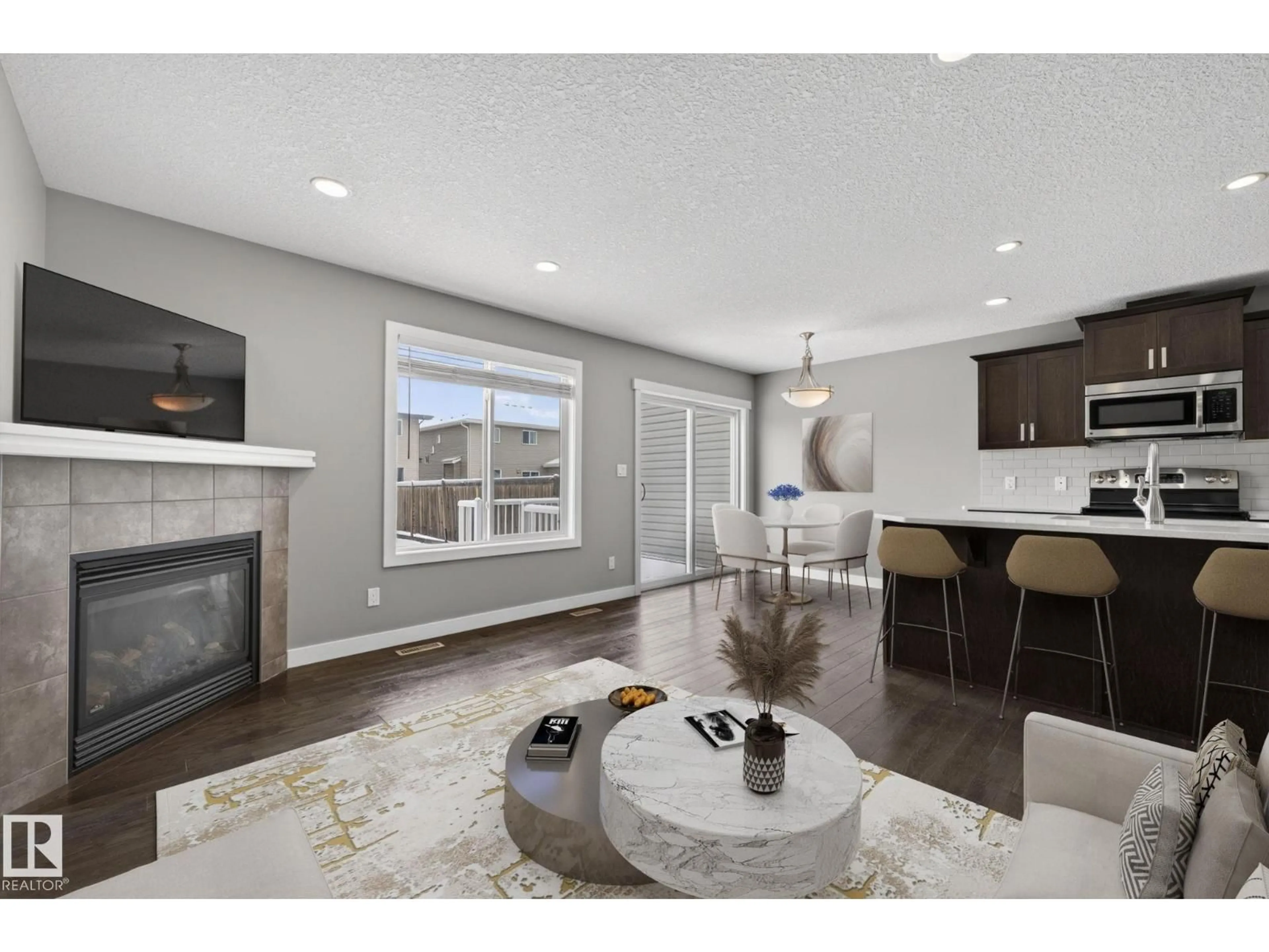 Open concept kitchen, unknown for 33 ROSEBERRY LN, Fort Saskatchewan Alberta T8L0M6