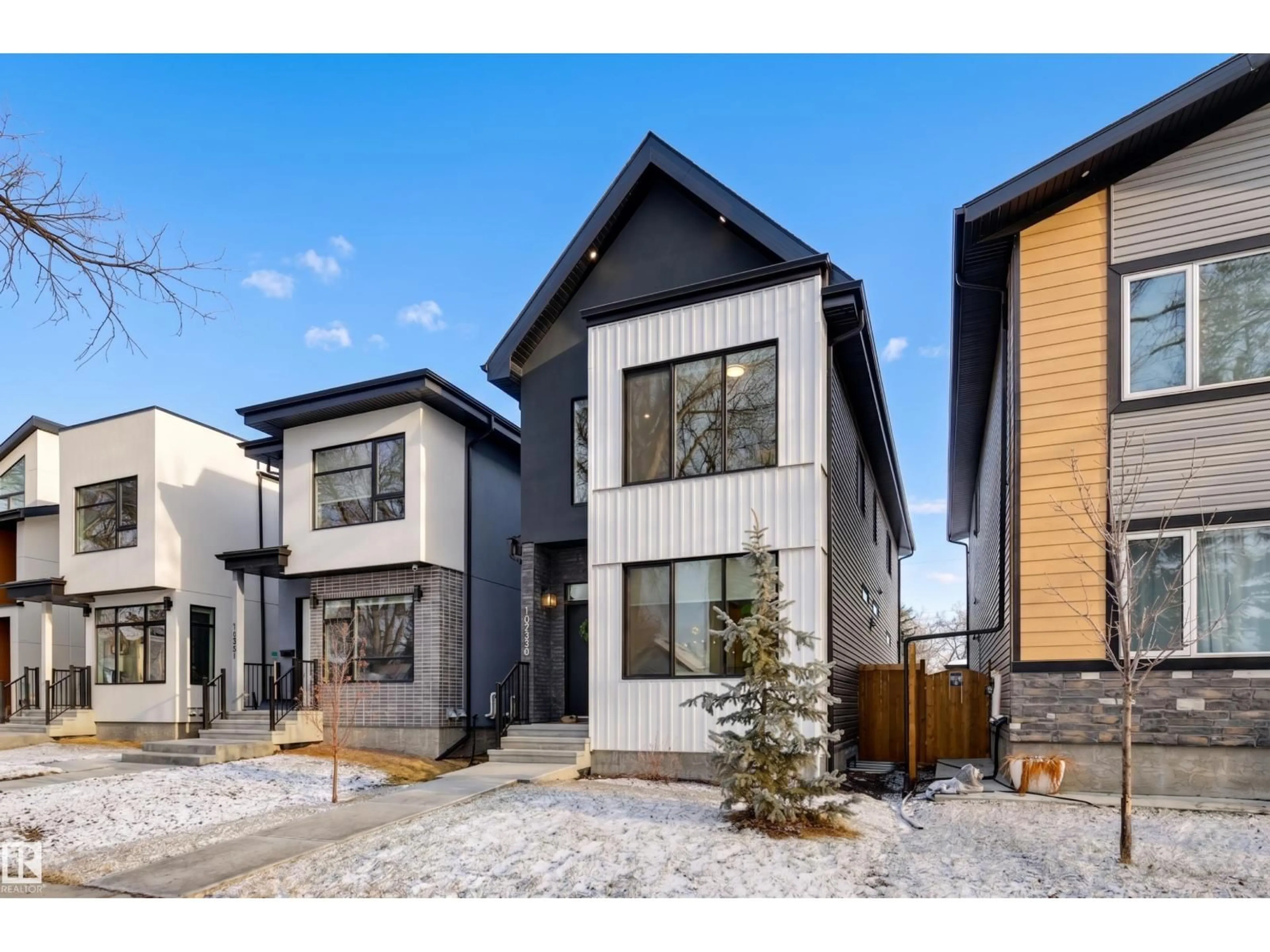 Home with vinyl exterior material, street for NW - 10223B 146 ST, Edmonton Alberta T5N3A1