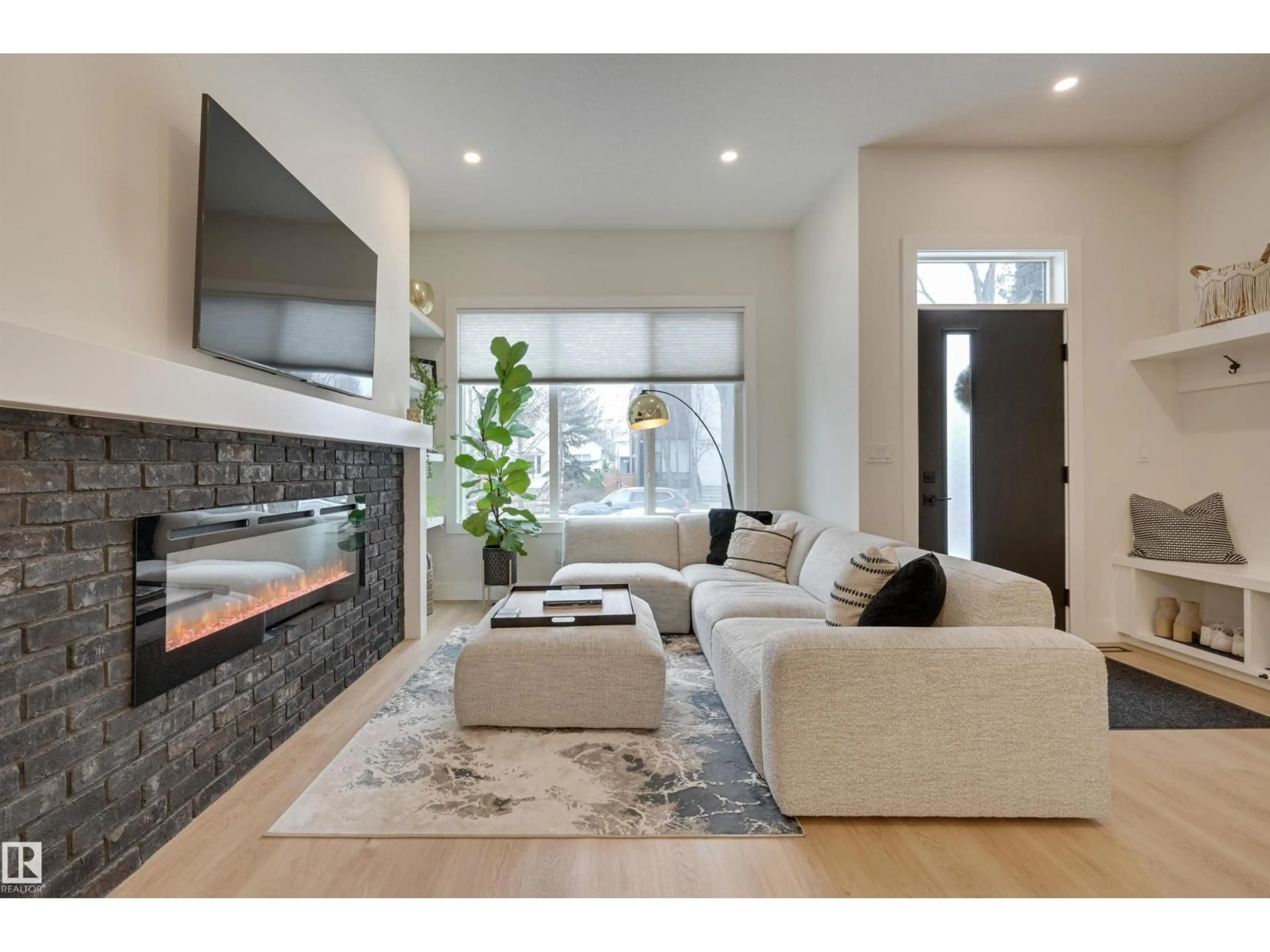 Living room with furniture, unknown for NW - 10223B 146 ST, Edmonton Alberta T5N3A1