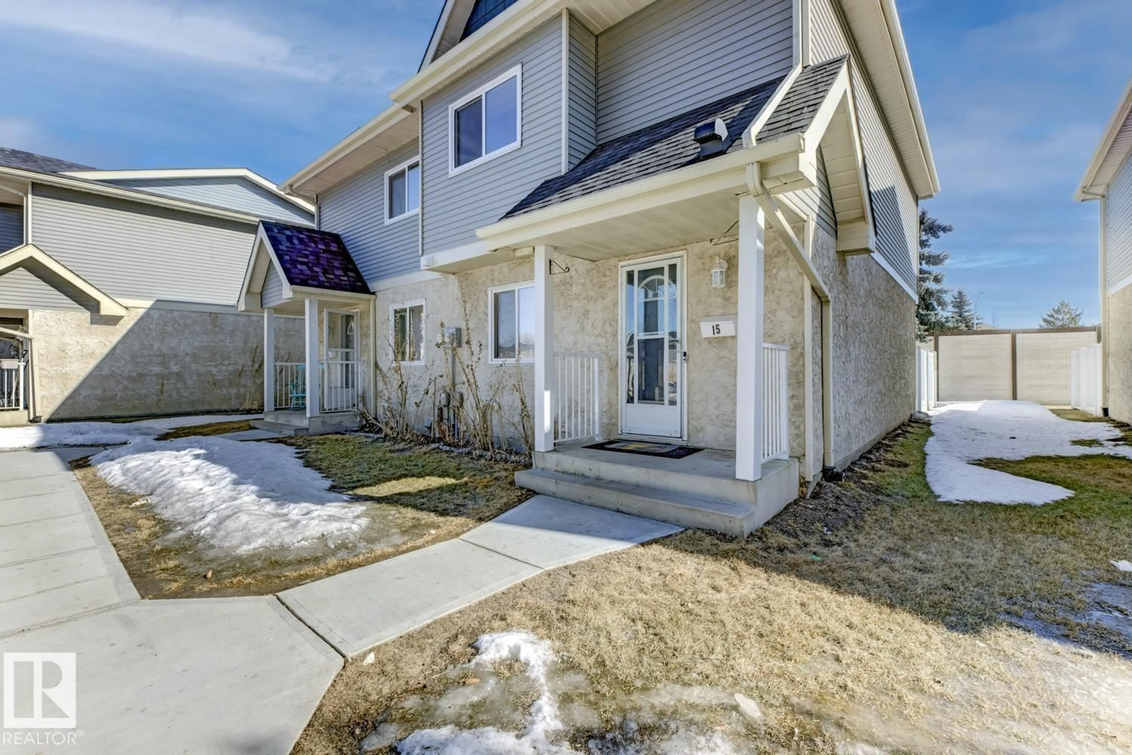 Home with vinyl exterior material, street for #15 - 9619 180 ST NW, Edmonton Alberta T5T4L9