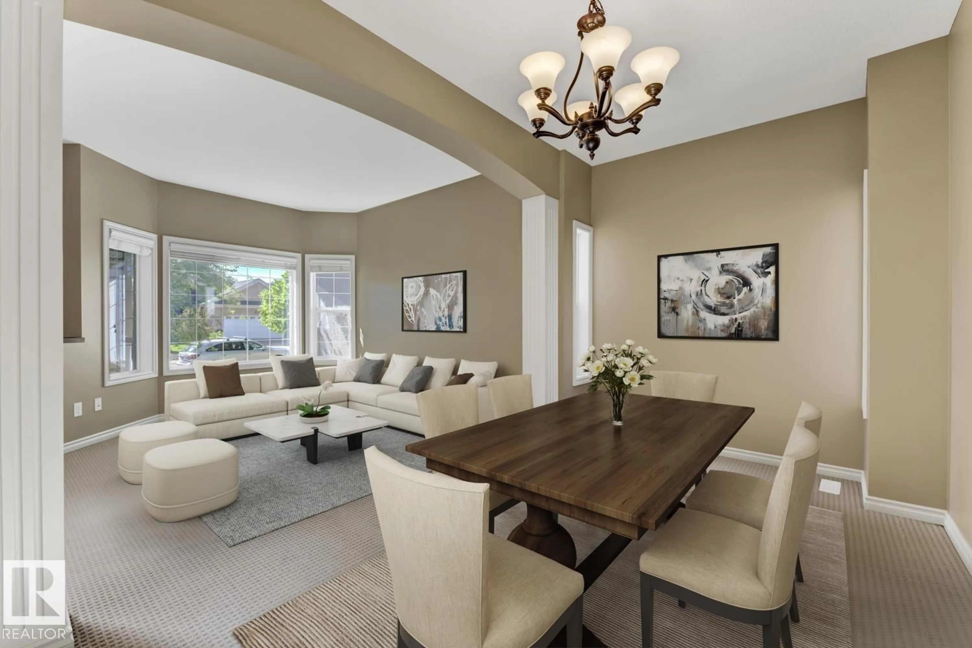 Living room with furniture, unknown for 3105 TREDGER PL, Edmonton Alberta T6R3P3