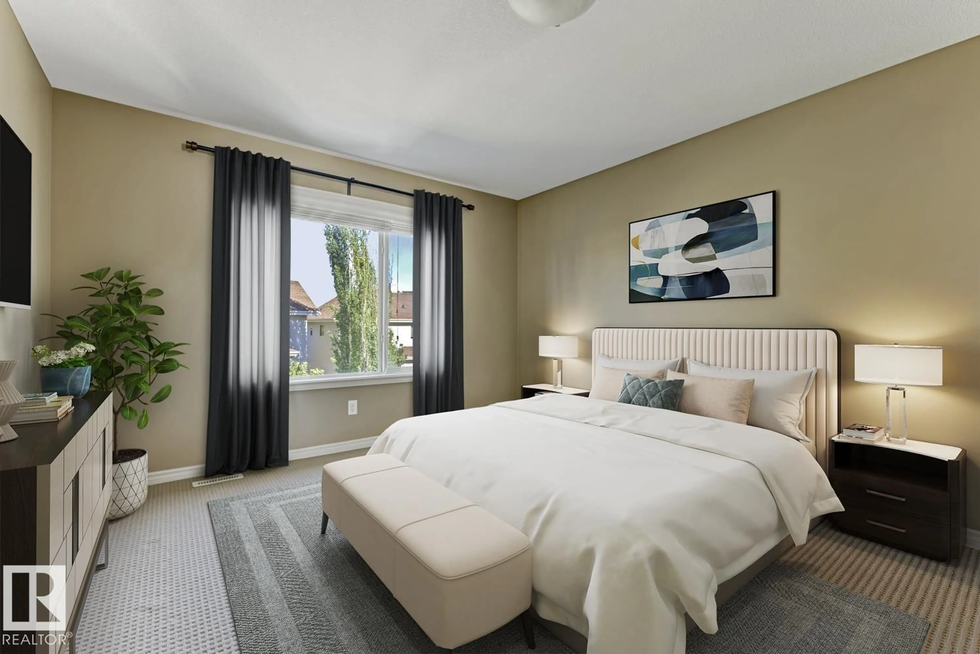 Bedroom with bed, unknown for 3105 TREDGER PL, Edmonton Alberta T6R3P3