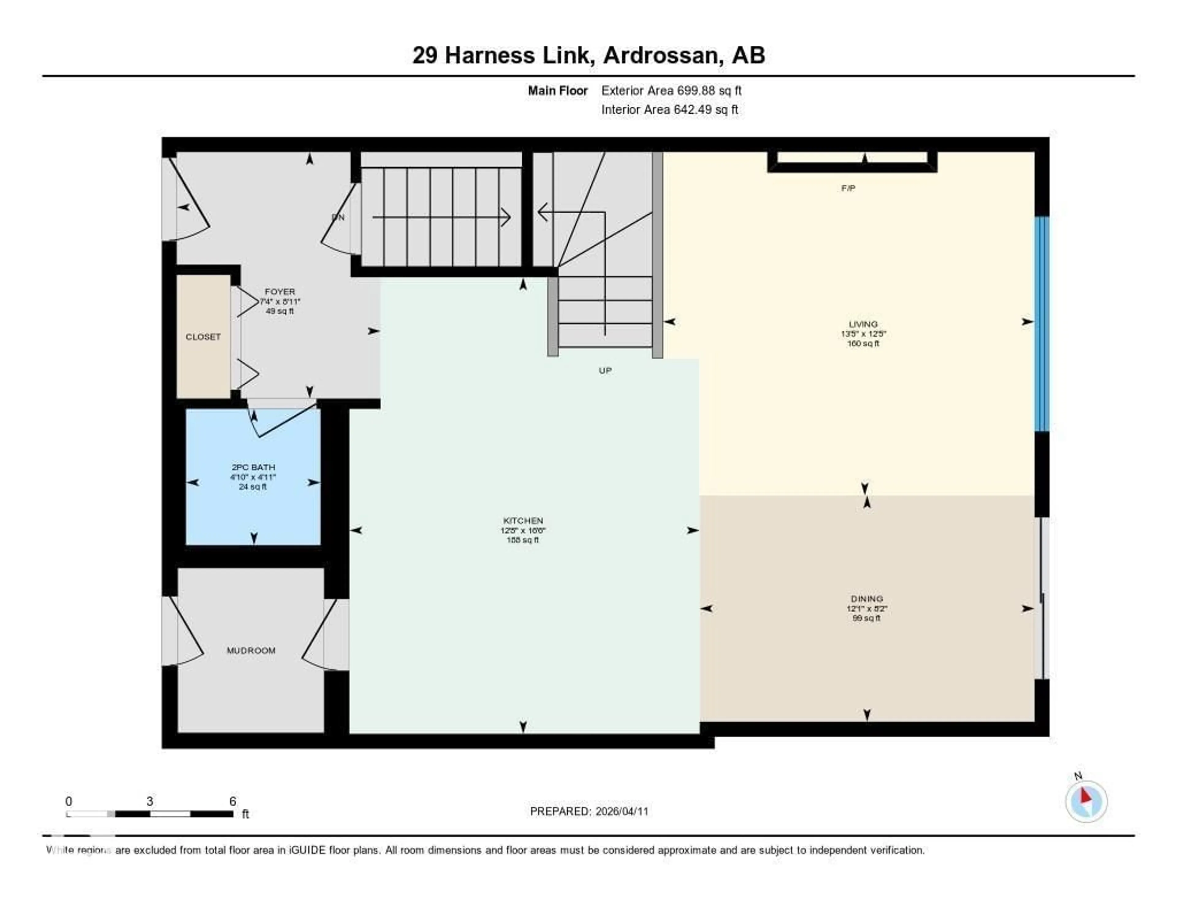 Floor plan for 29 HARNESS LI, Ardrossan Alberta T8E0B2