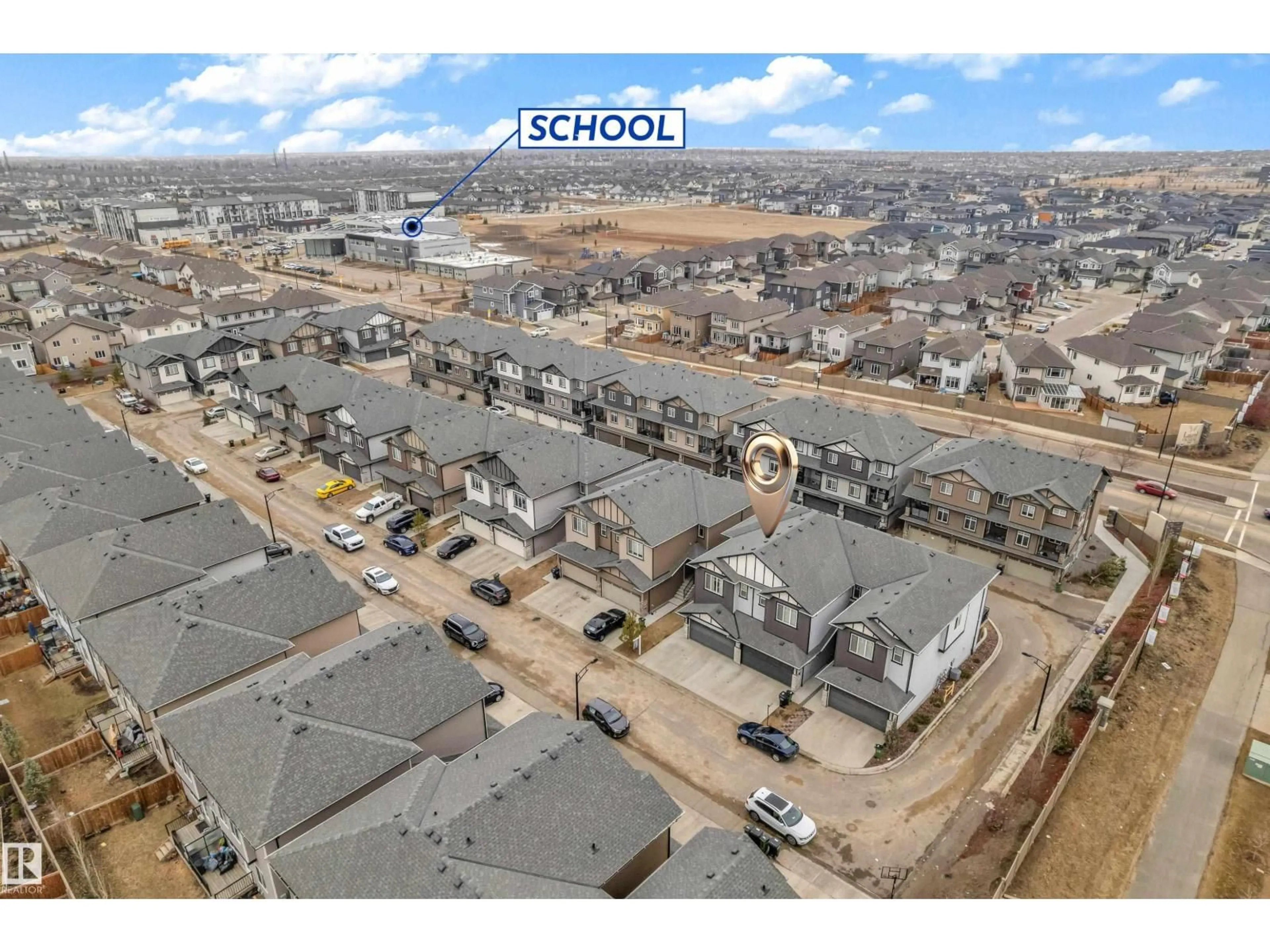 A pic from outside/outdoor area/front of a property/back of a property/a pic from drone, street for #32 - 1703 16 AV, Edmonton Alberta T6T2C3