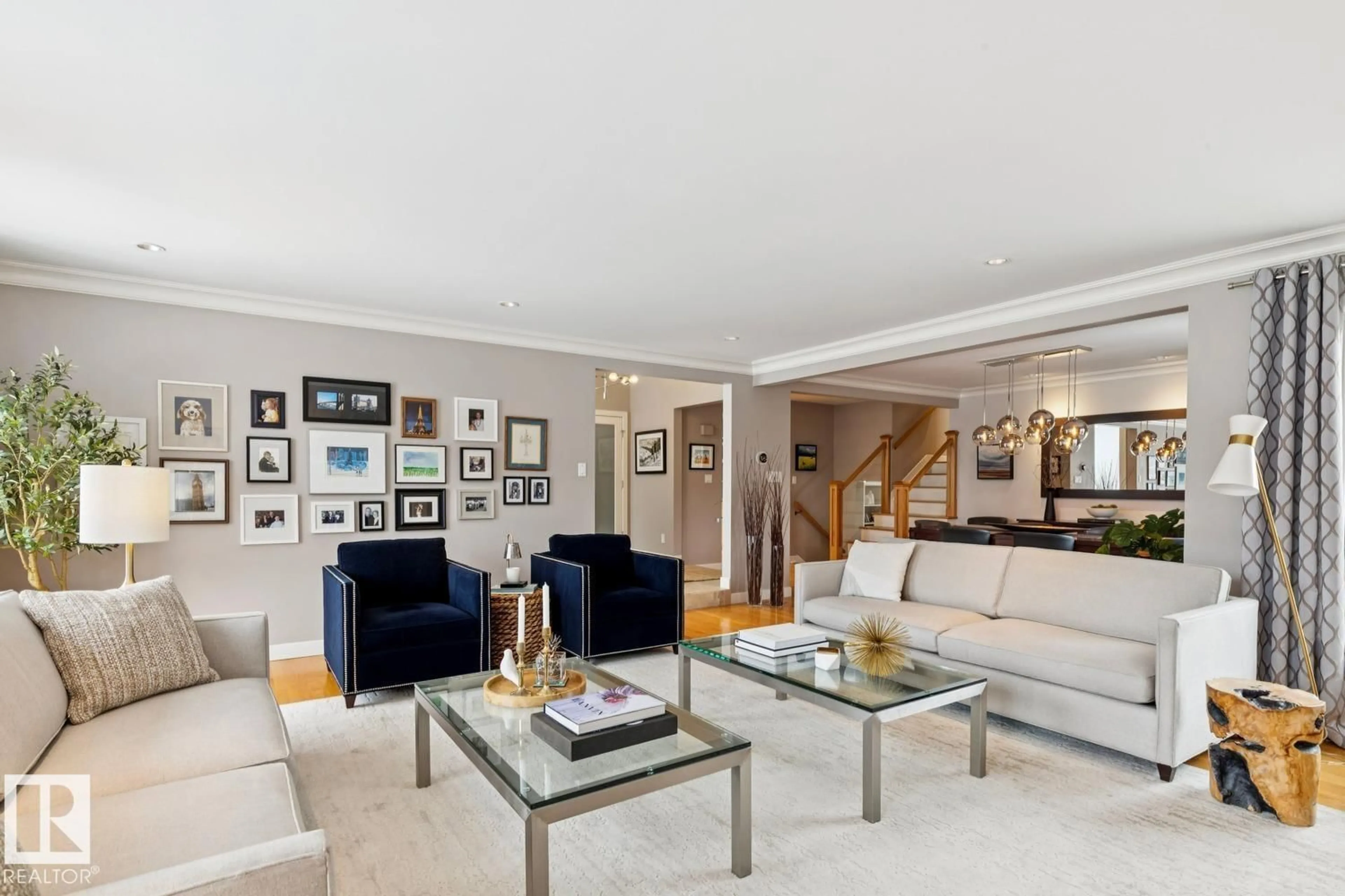 Living room with furniture, unknown for 66 MARLBORO RD, Edmonton Alberta T6J2C2