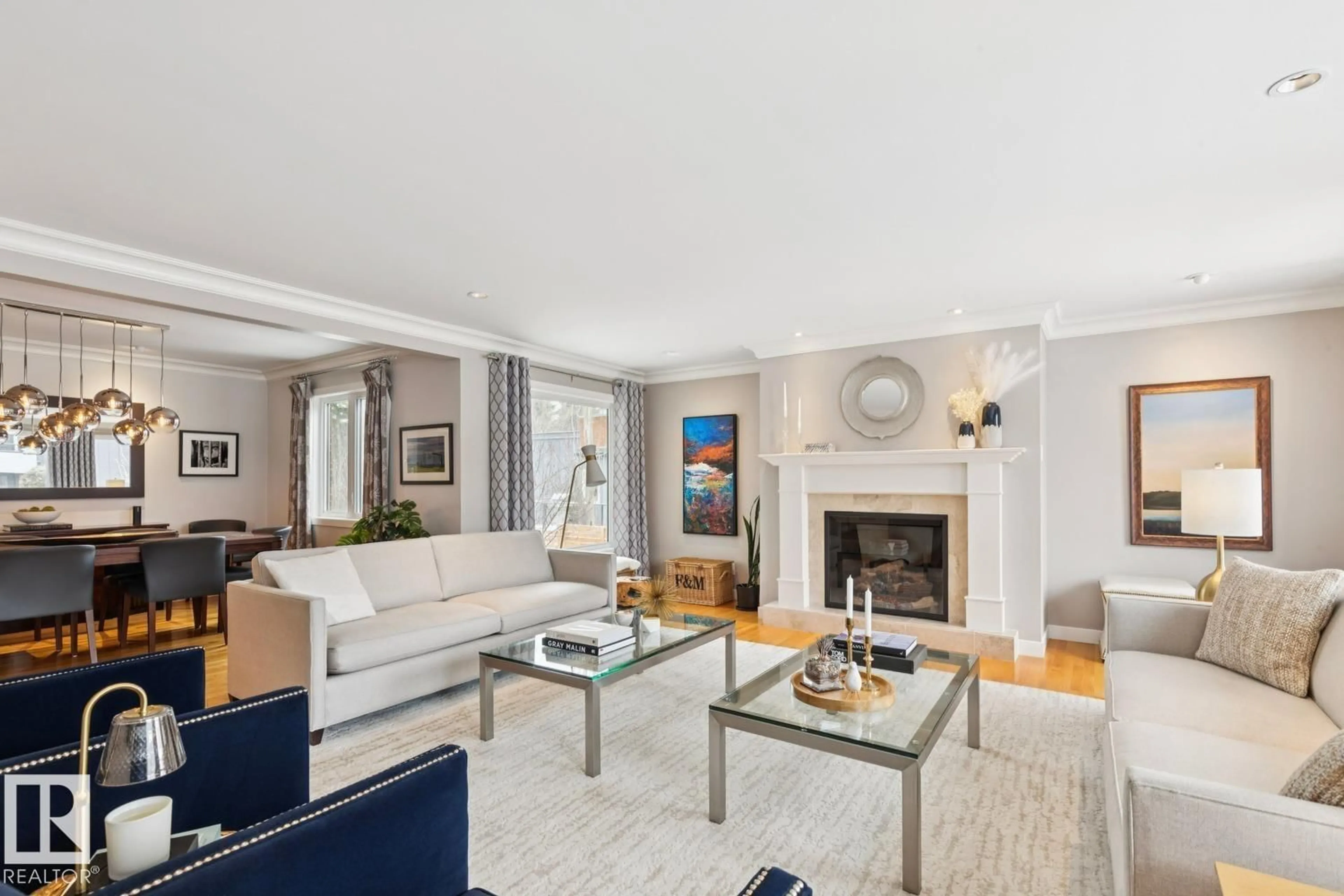 Living room with furniture, unknown for 66 MARLBORO RD, Edmonton Alberta T6J2C2