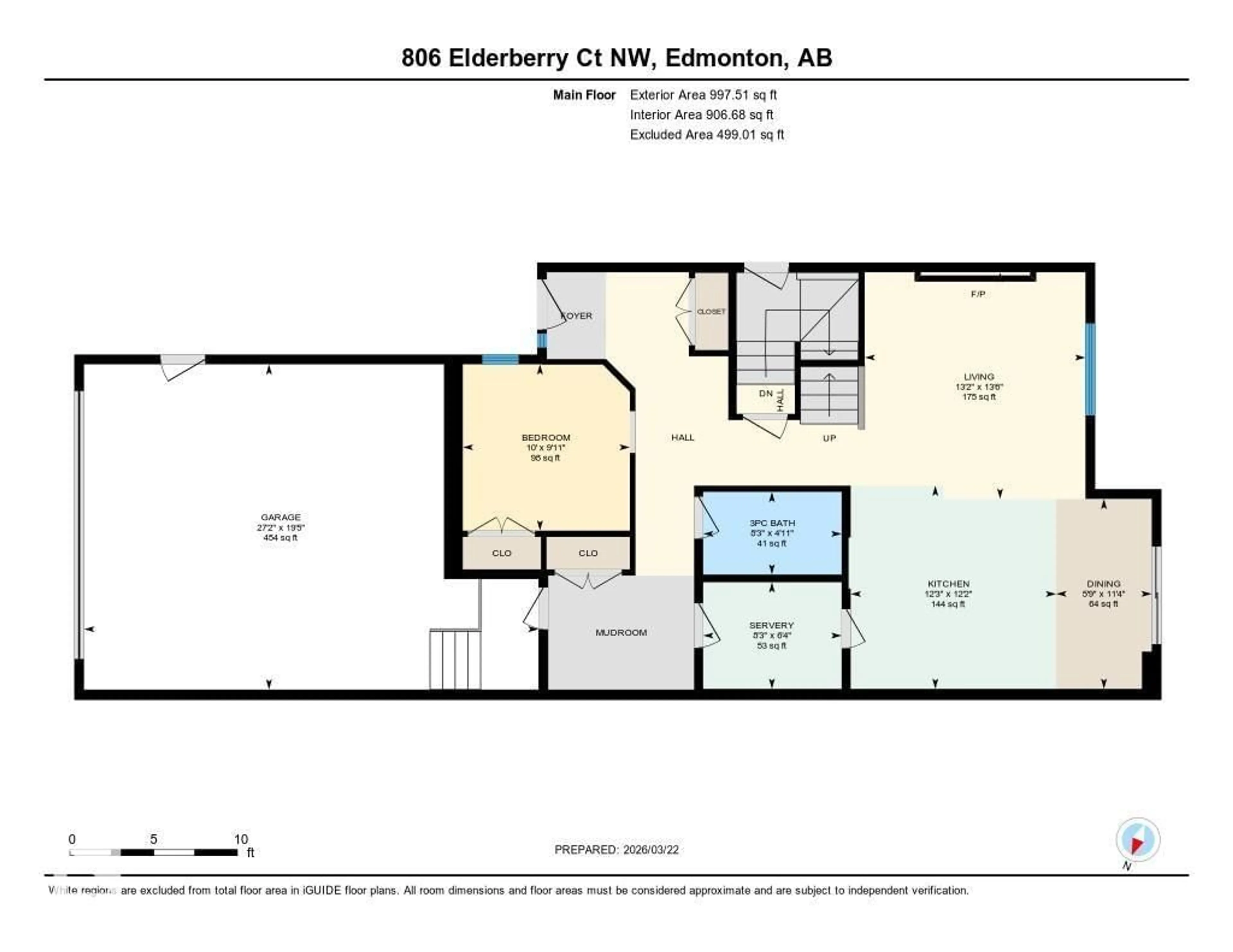Floor plan for 806 ELDERBERRY CT, Edmonton Alberta T6M3J7