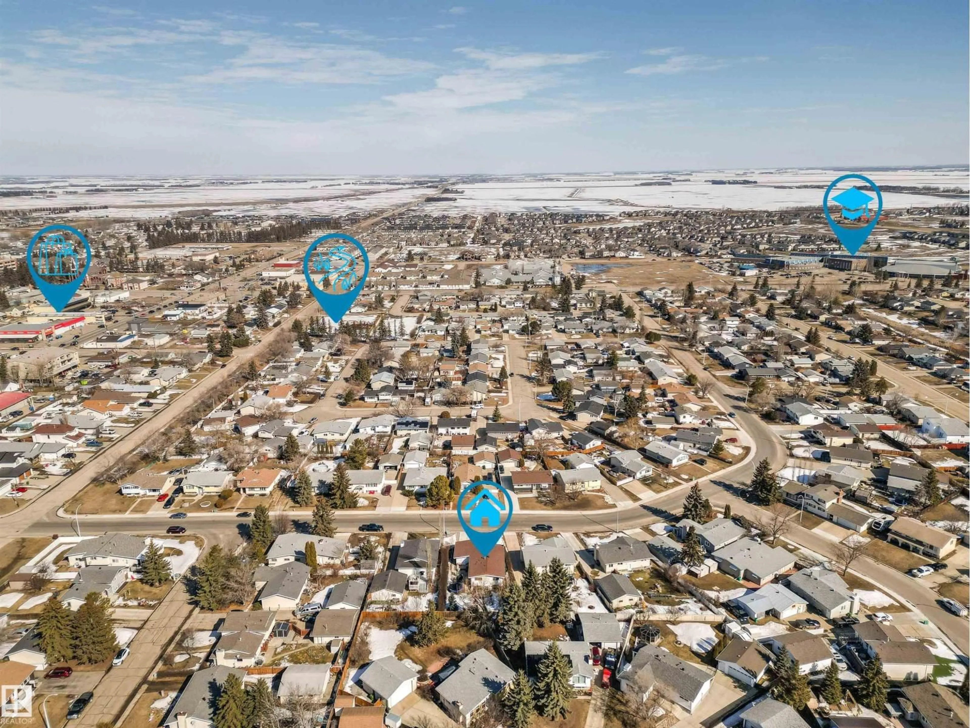 Picture of a map for 9709 97A, Morinville Alberta T8R1G9