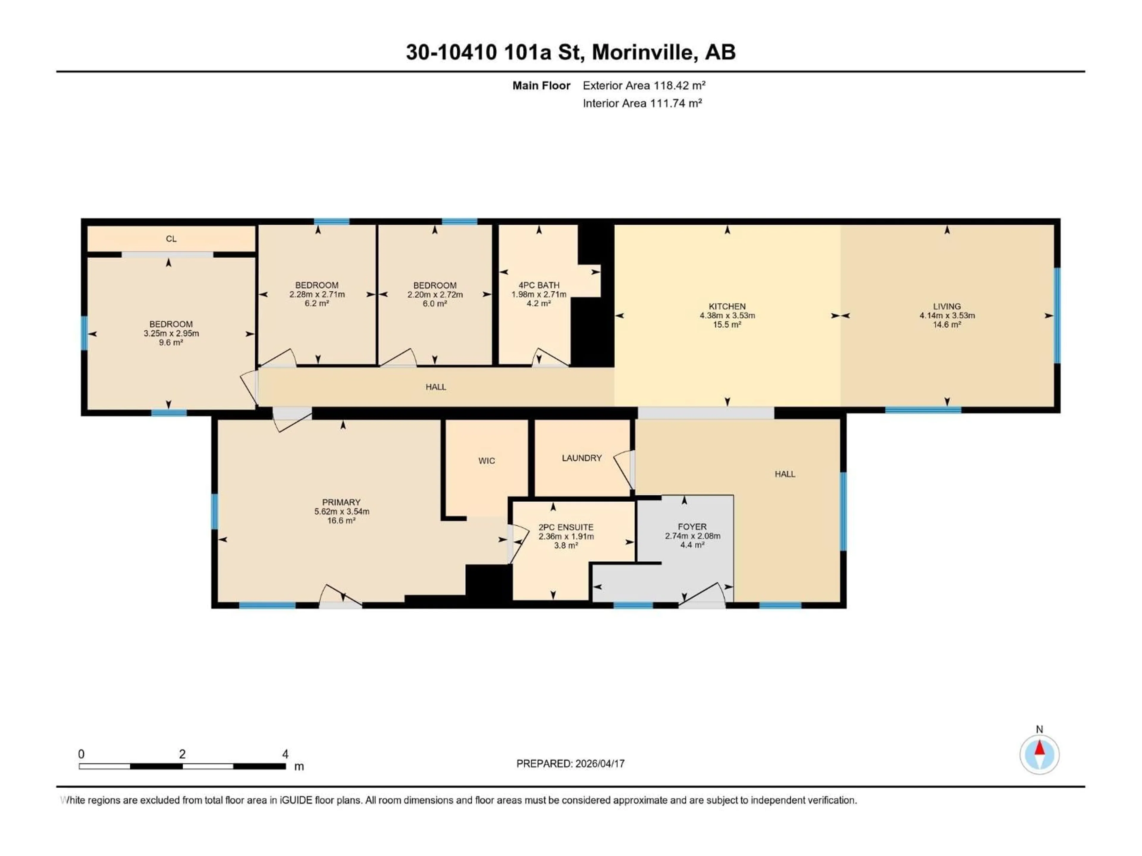 Floor plan for 30 10401 101 A ST, Morinville Alberta T8R1B1