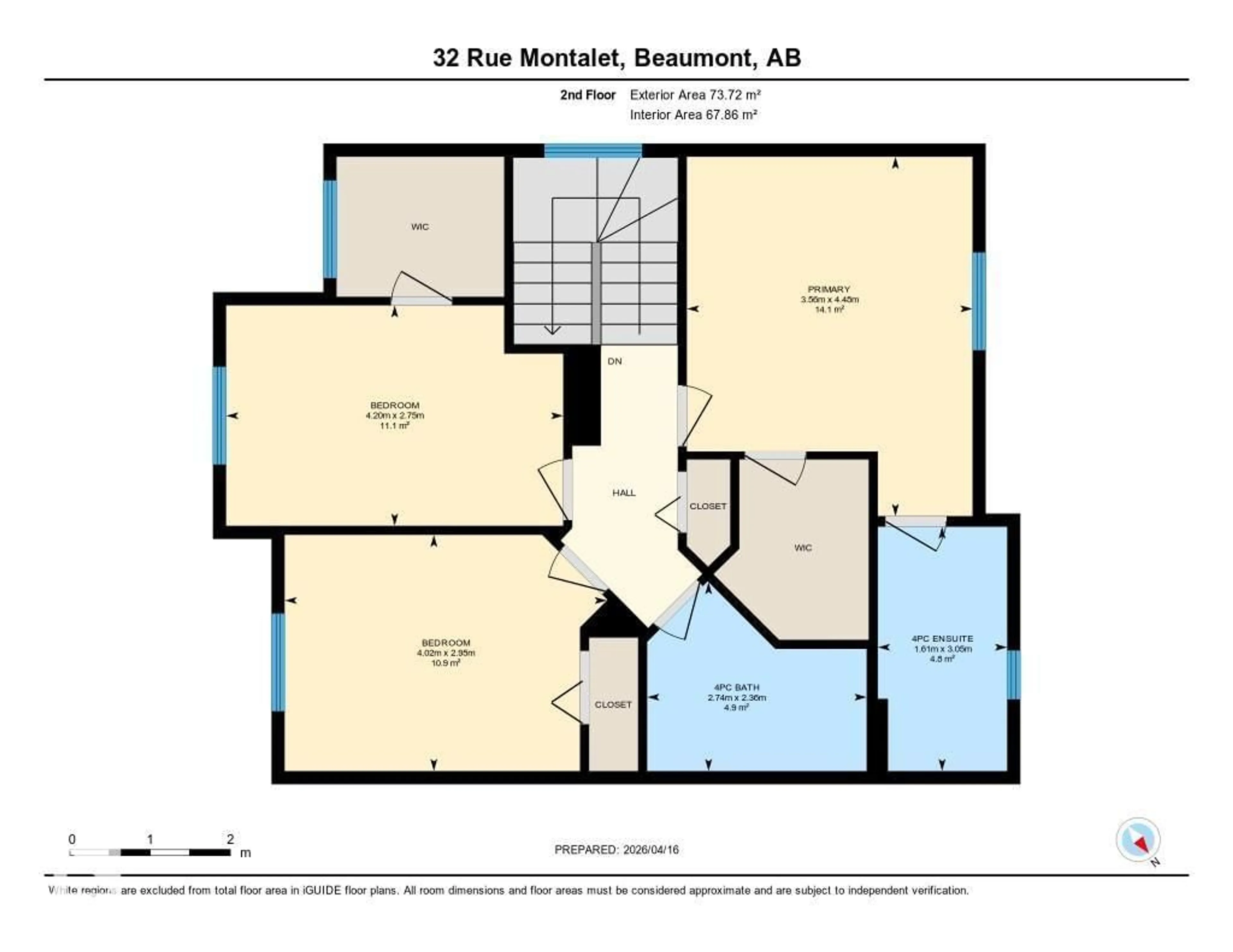 Floor plan for 32 RUE MONTALET, Beaumont Alberta T4X1S8