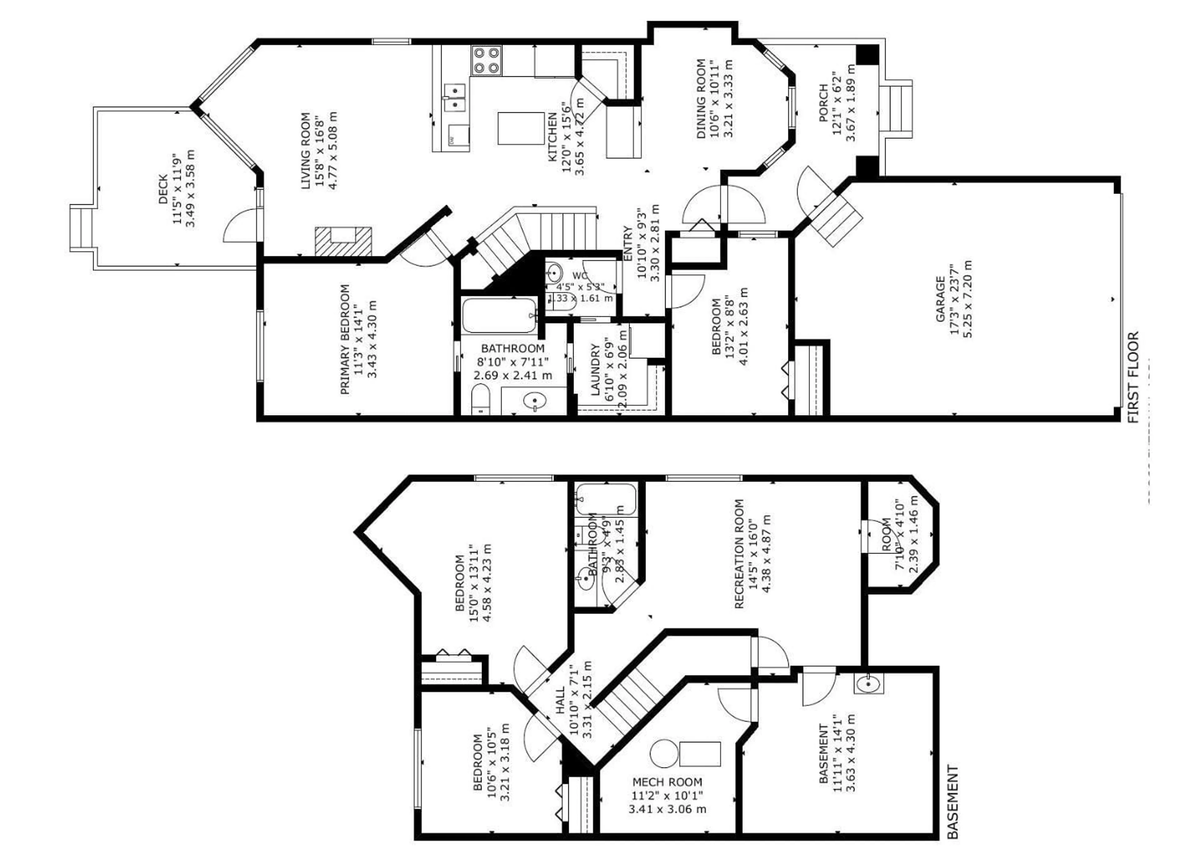 Floor plan for 6 BRIARWOOD VG, Stony Plain Alberta T7Z2Y7
