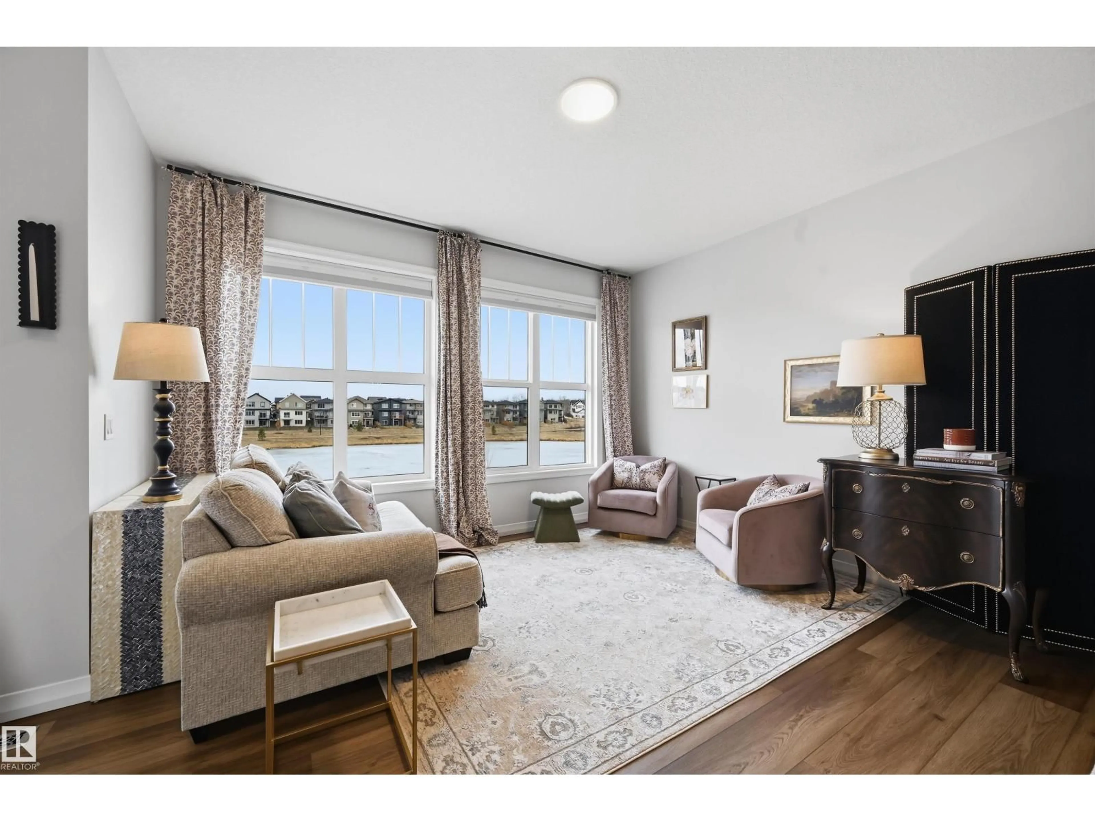 Living room with furniture, unknown for NW - 2520 206 ST, Edmonton Alberta T6M1P1