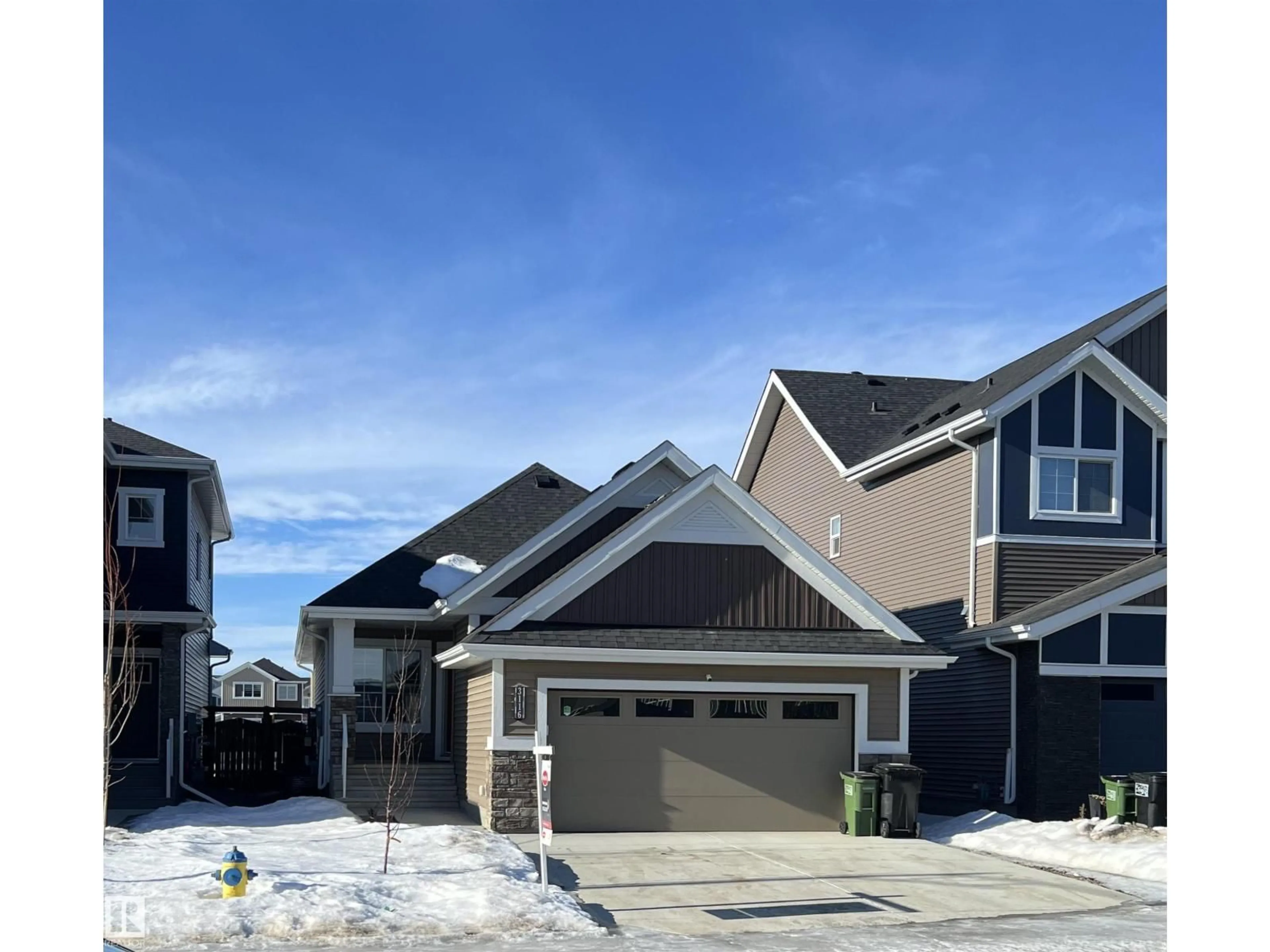 A pic from outside/outdoor area/front of a property/back of a property/a pic from drone, street for SW - 3116 167 ST, Edmonton Alberta T6W4R2