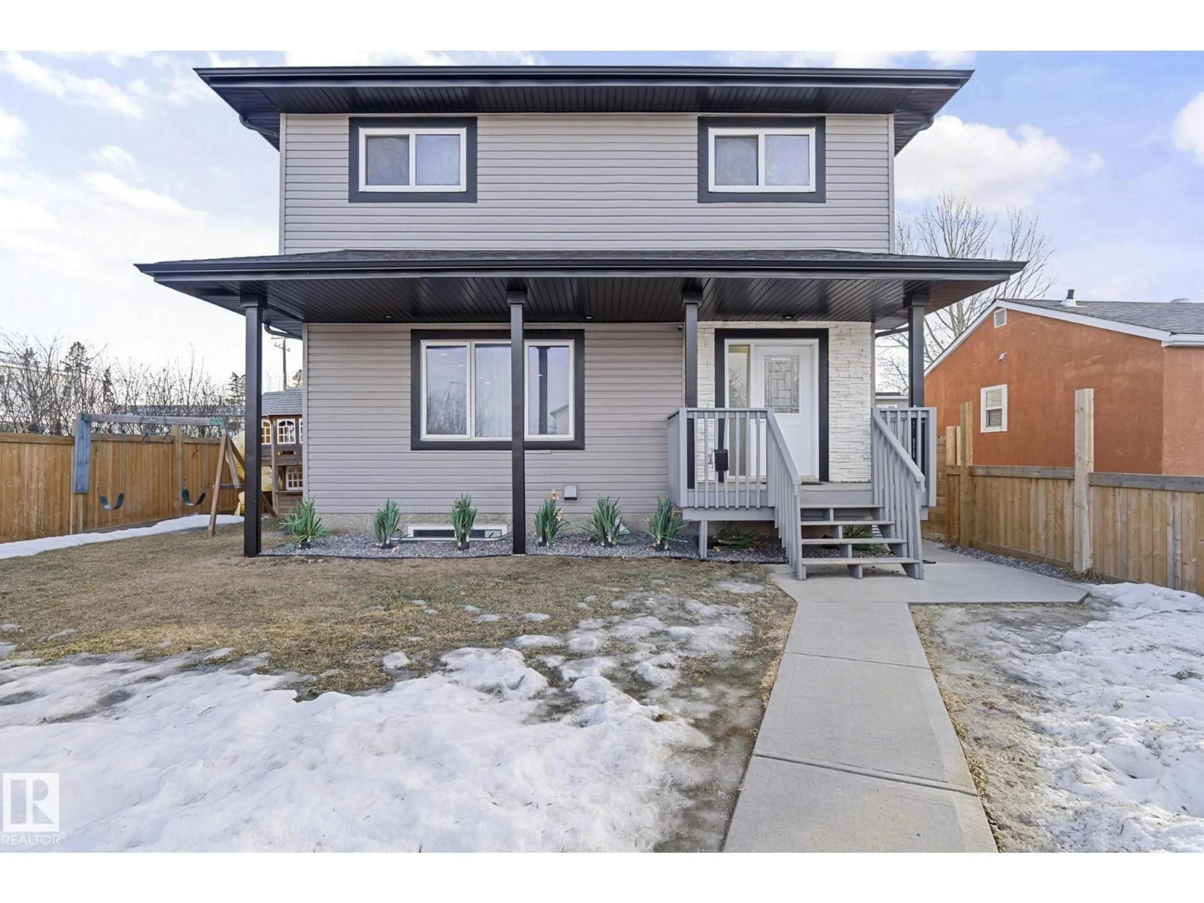 Home with brick exterior material, street for 8955 150 ST, Edmonton Alberta T5R1E6