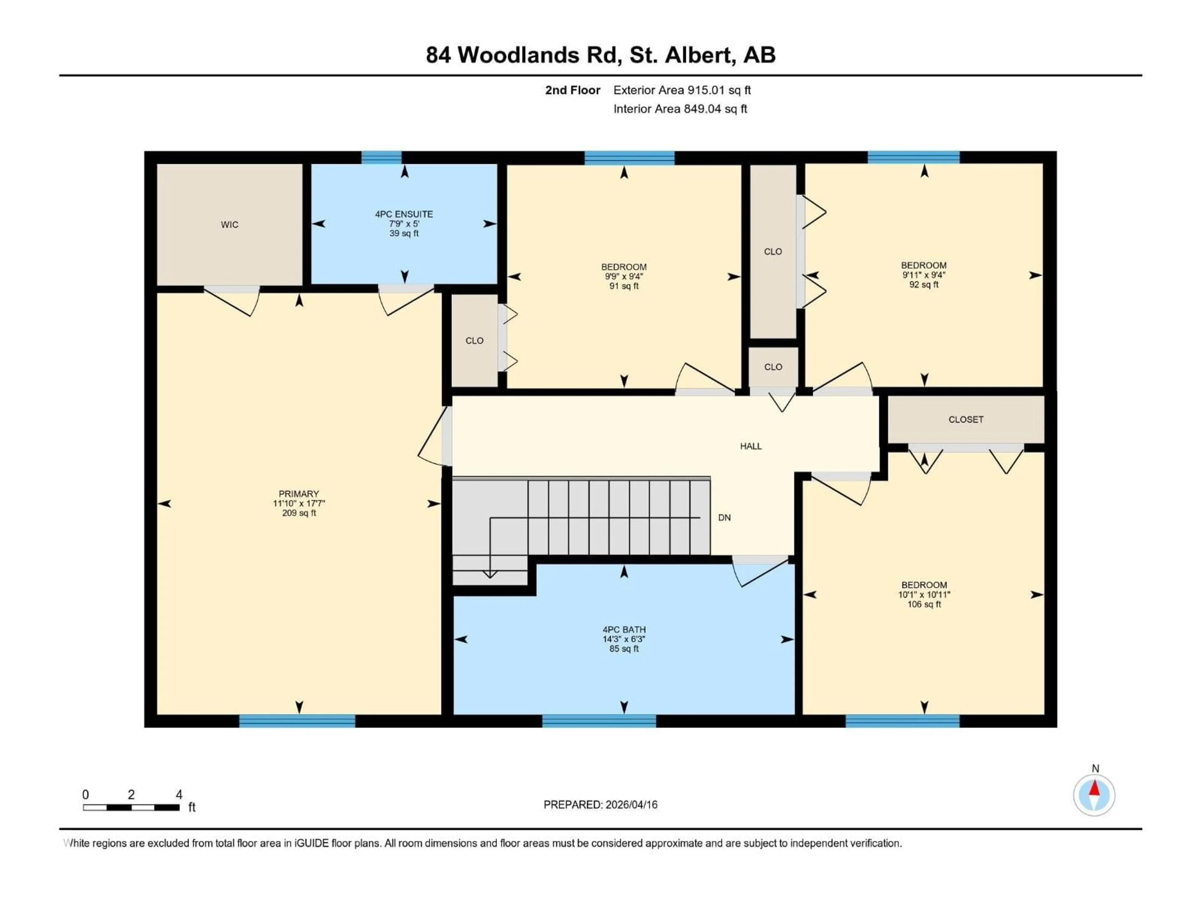 Floor plan for 84 WOODLANDS RD, St. Albert Alberta T8N3G9