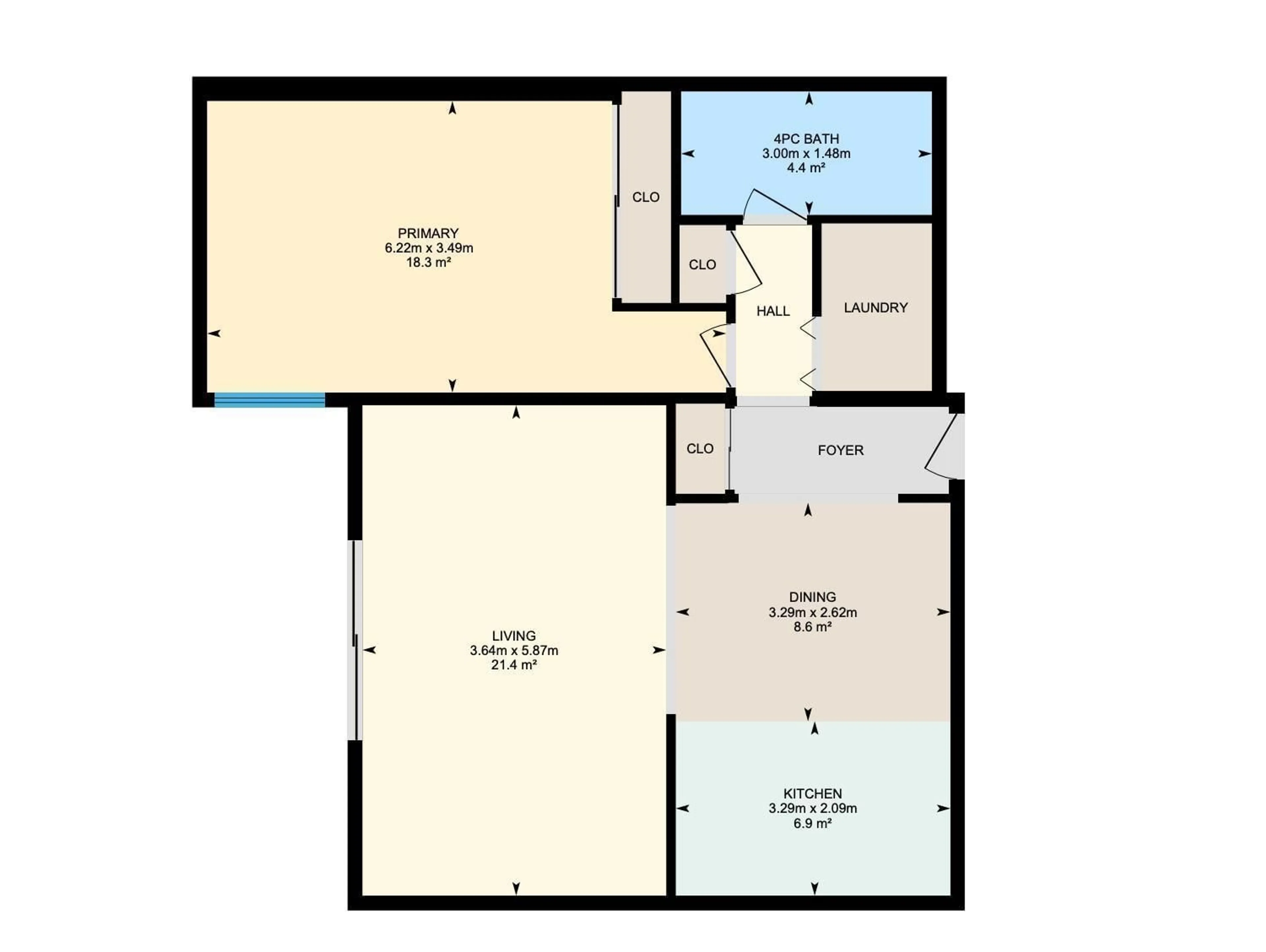 Floor plan for 26 - 10208 113 ST NW, Edmonton Alberta T5G0W9