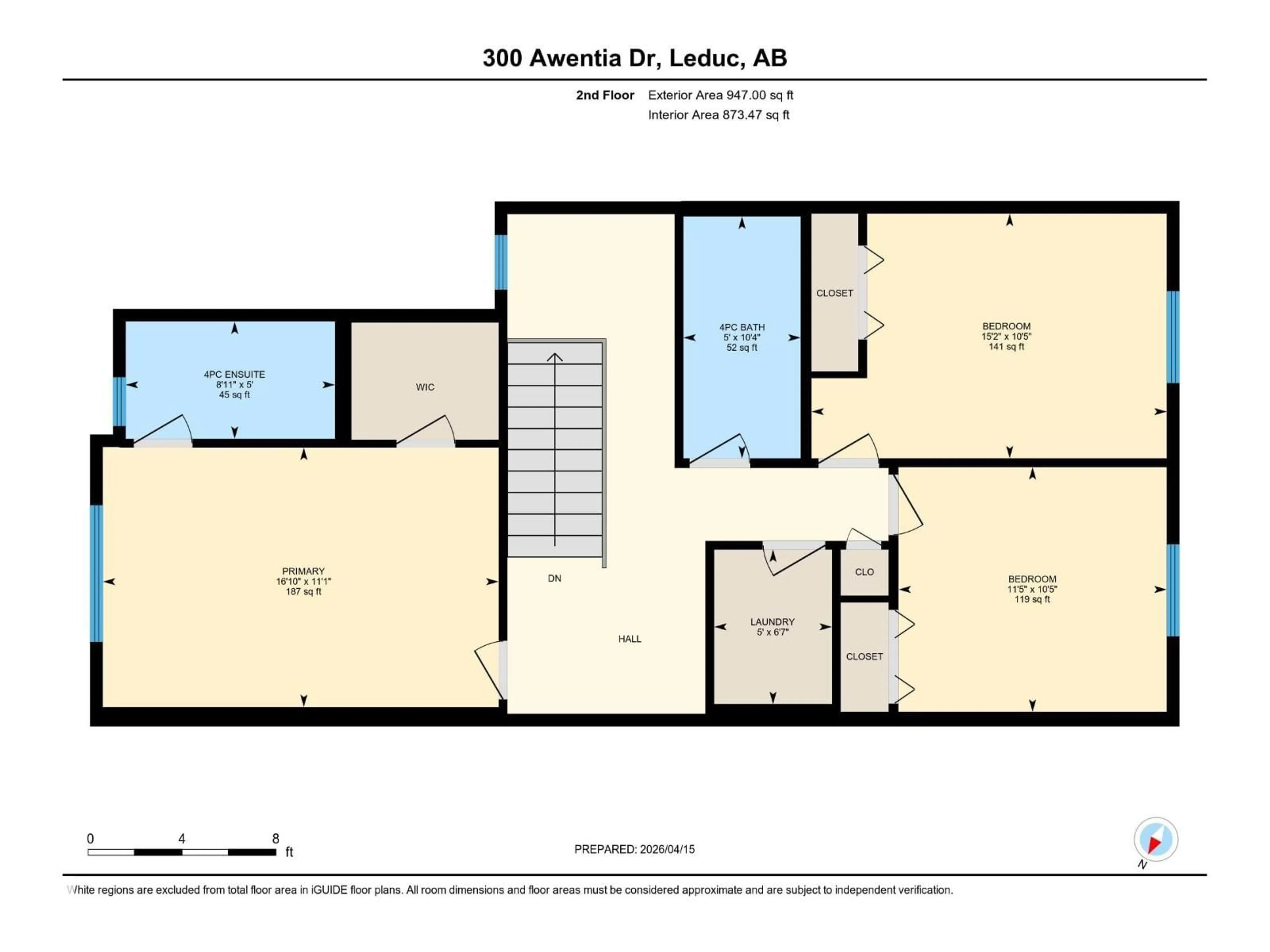 Floor plan for 300 - 110 AWENTIA DR, Leduc Alberta T9E1H3