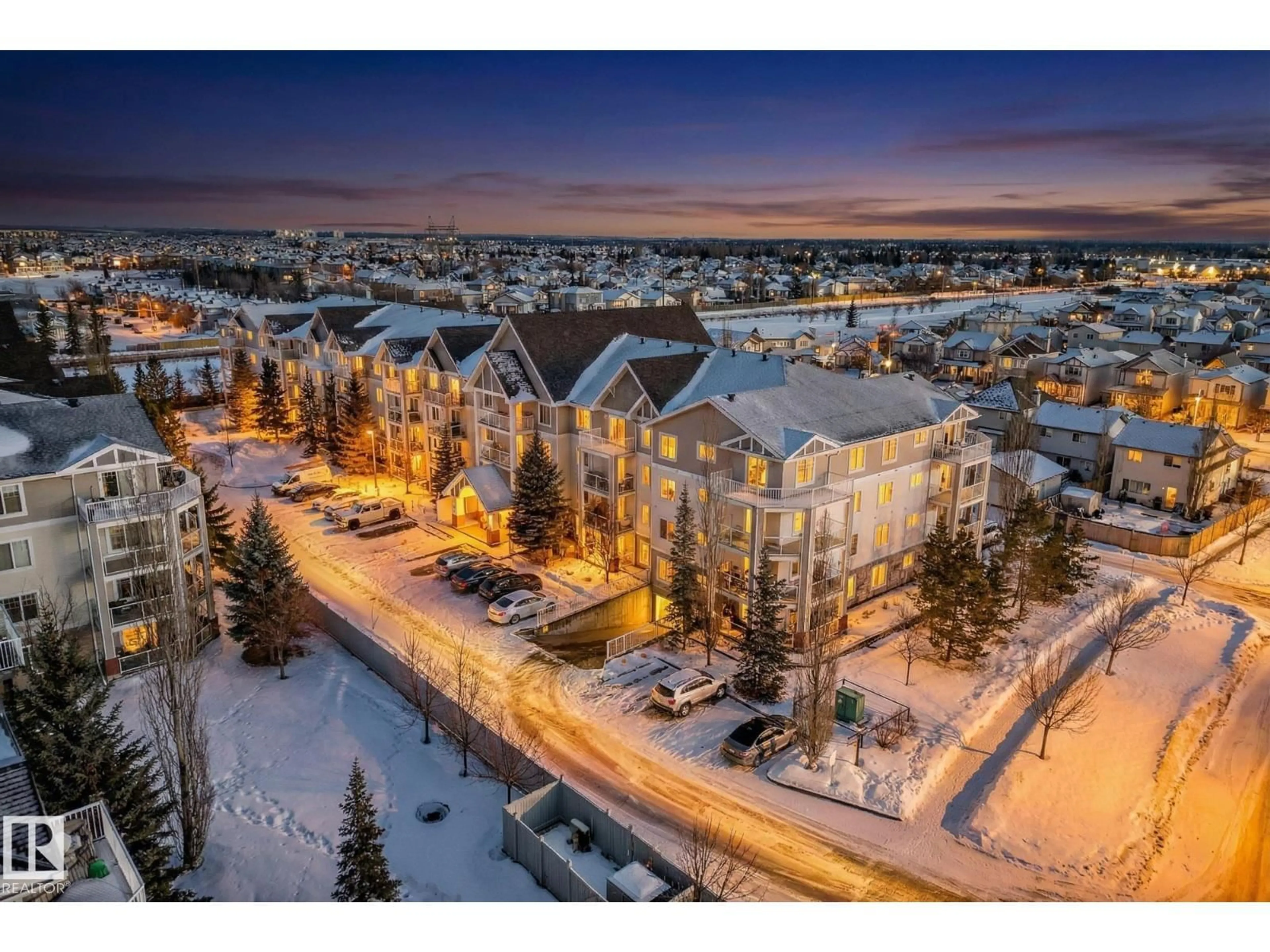 A pic from outside/outdoor area/front of a property/back of a property/a pic from drone, unknown for #414 - 13710 150 AV, Edmonton Alberta T6V0B2