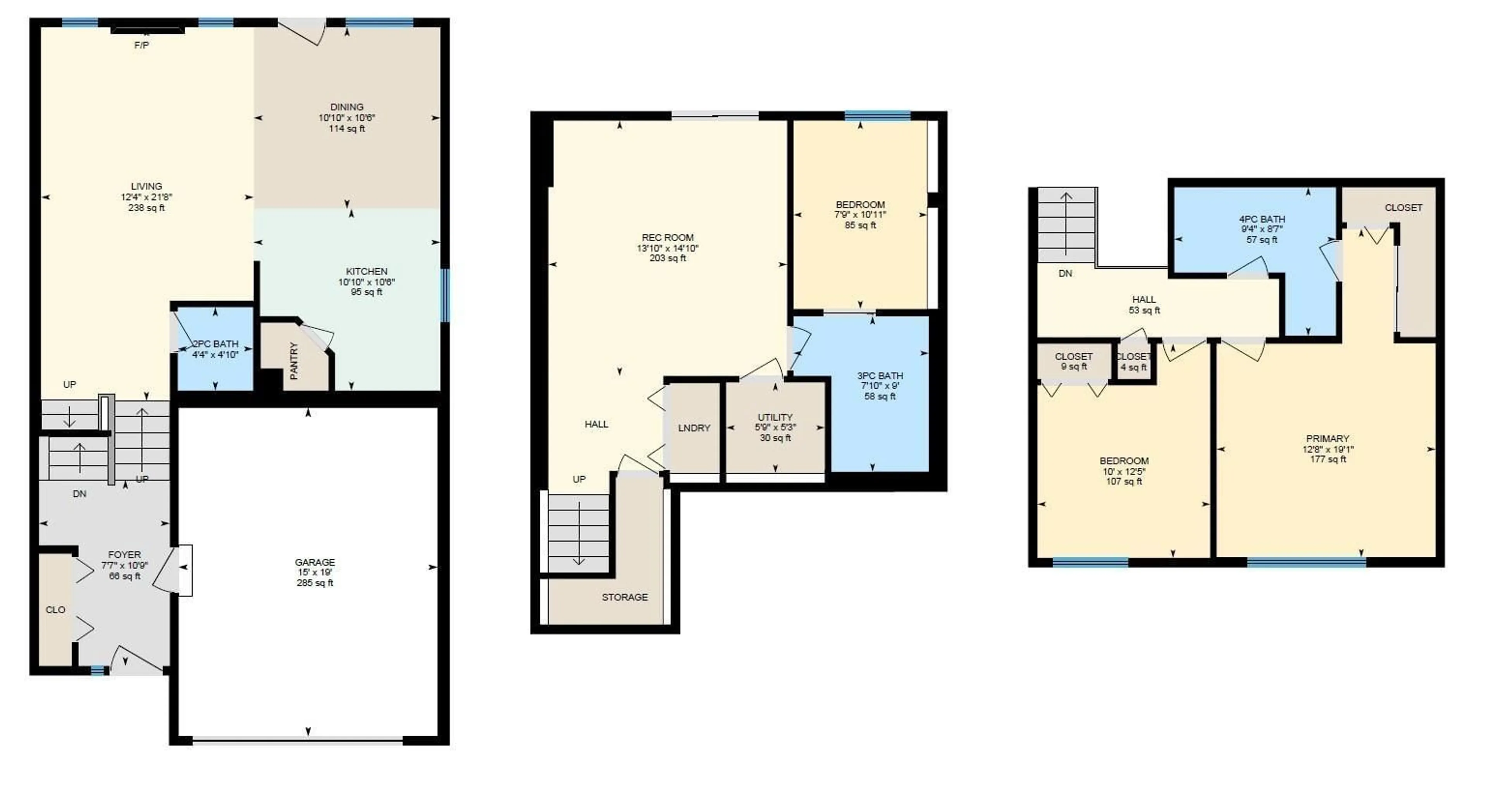 Floor plan for 40 - 24 CRANFORD WY, Sherwood Park Alberta T8H2A9