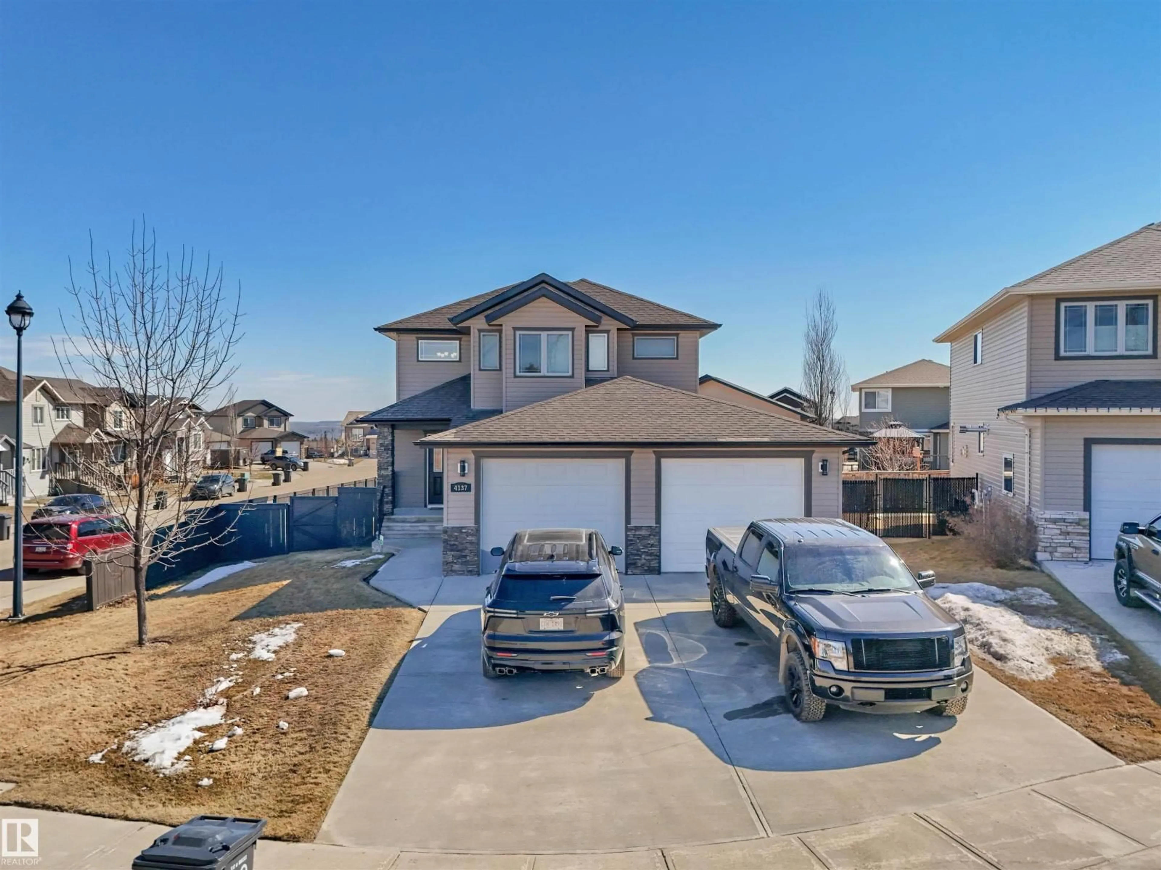 A pic from outside/outdoor area/front of a property/back of a property/a pic from drone, street for 4137 41A AV, Drayton Valley Alberta T7A0B4
