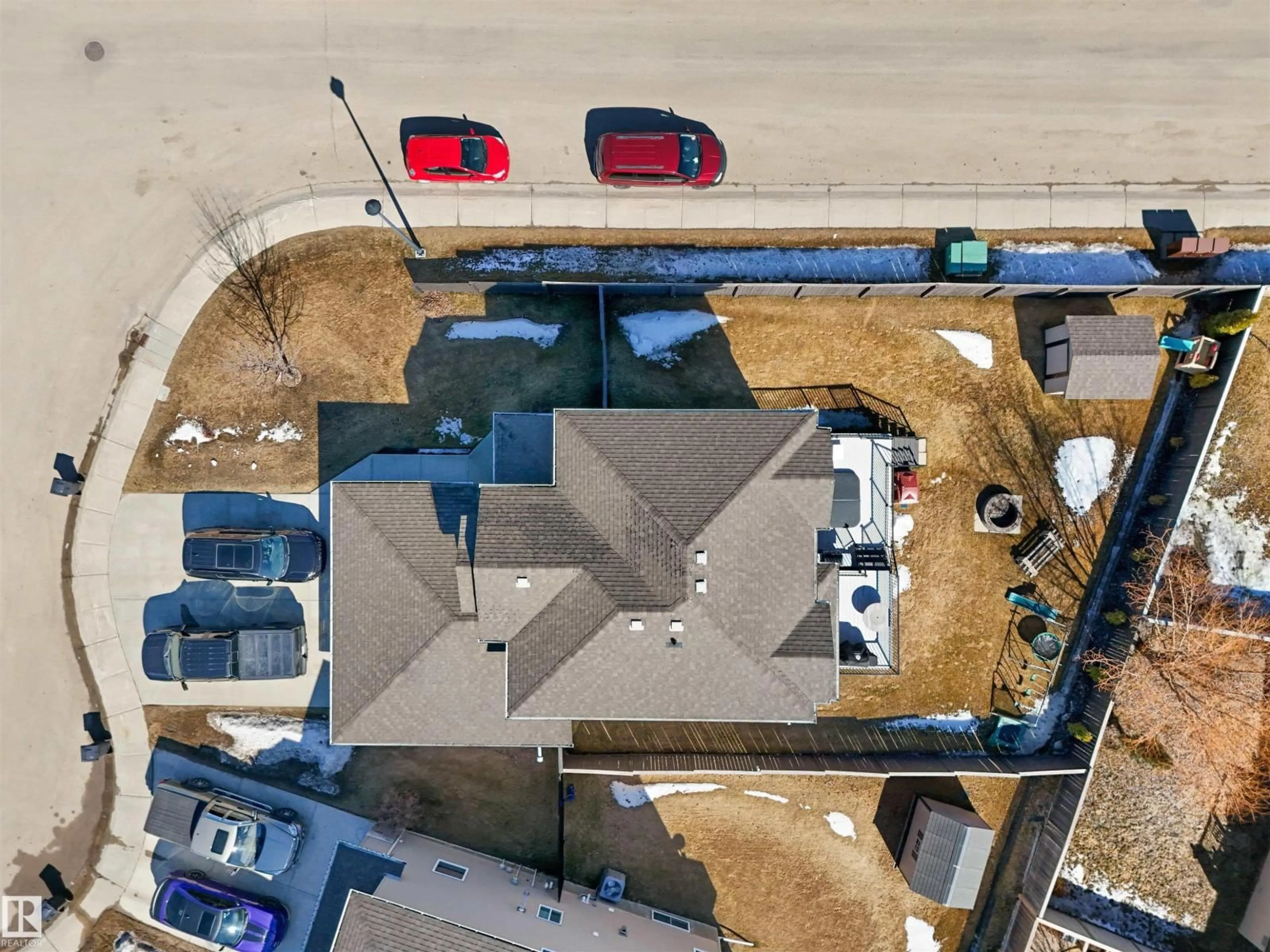 A pic from outside/outdoor area/front of a property/back of a property/a pic from drone, street for 4137 41A AV, Drayton Valley Alberta T7A0B4