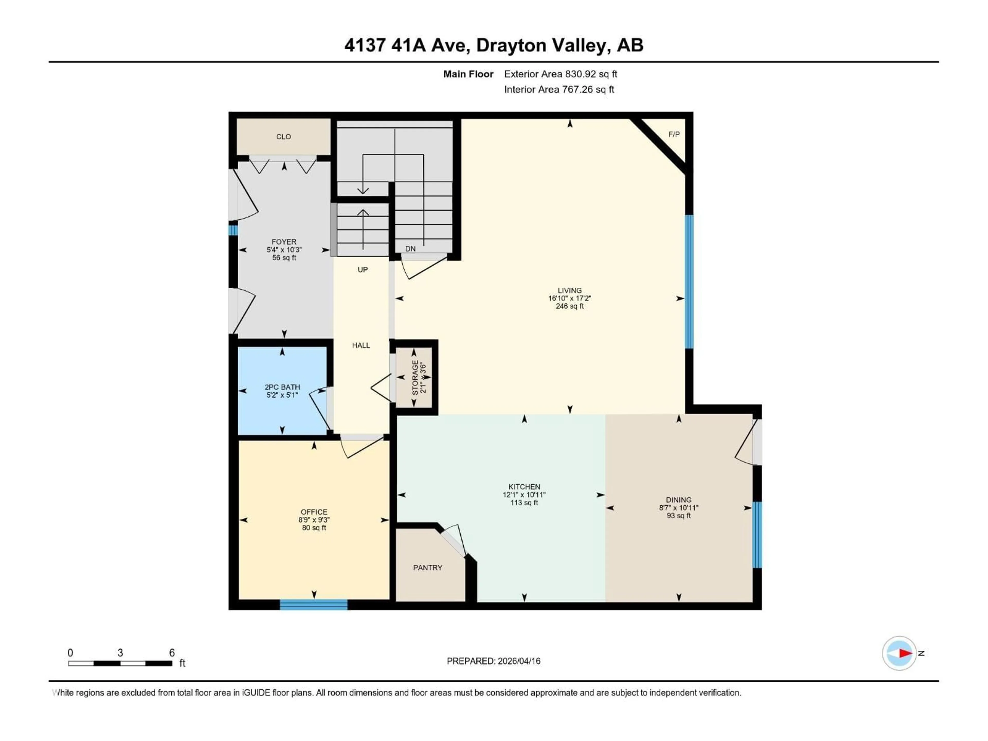 Floor plan for 4137 41A AV, Drayton Valley Alberta T7A0B4