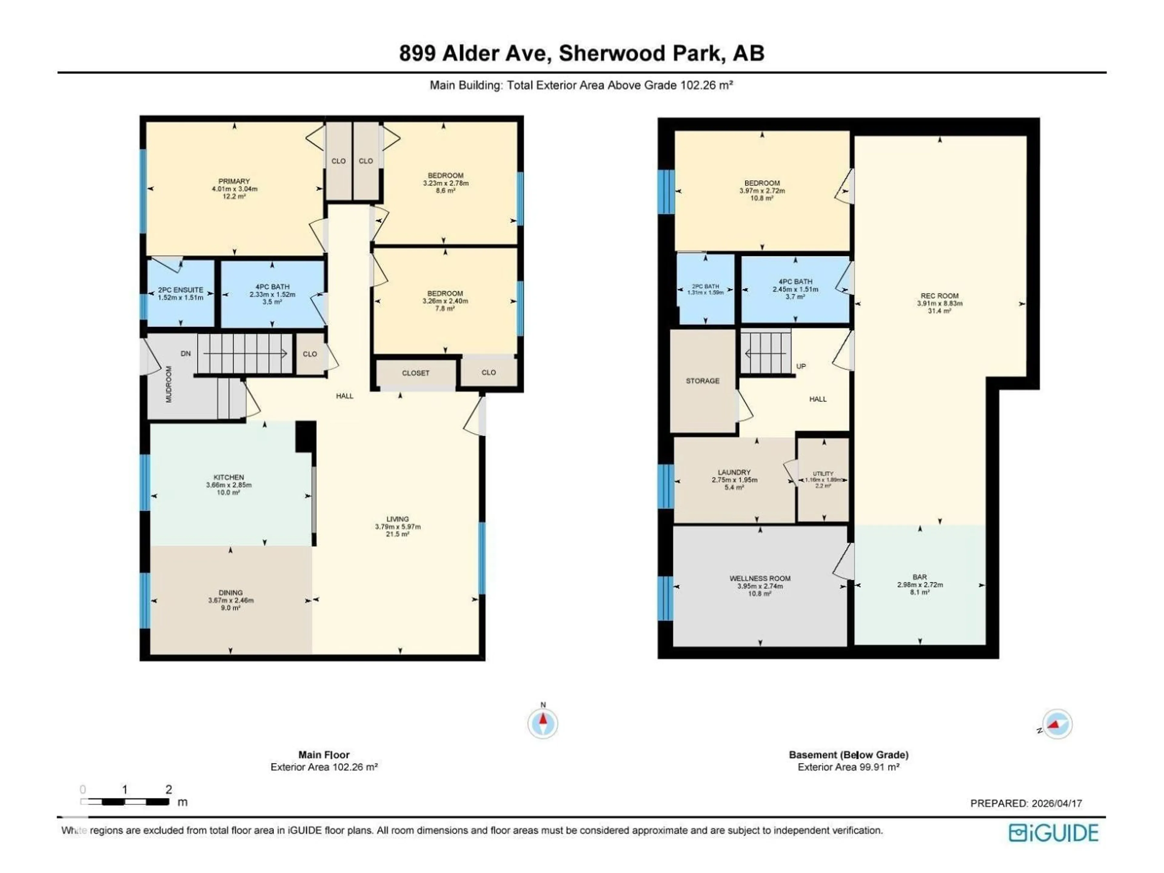 Floor plan for 899 ALDER AV, Sherwood Park Alberta T8A1V4
