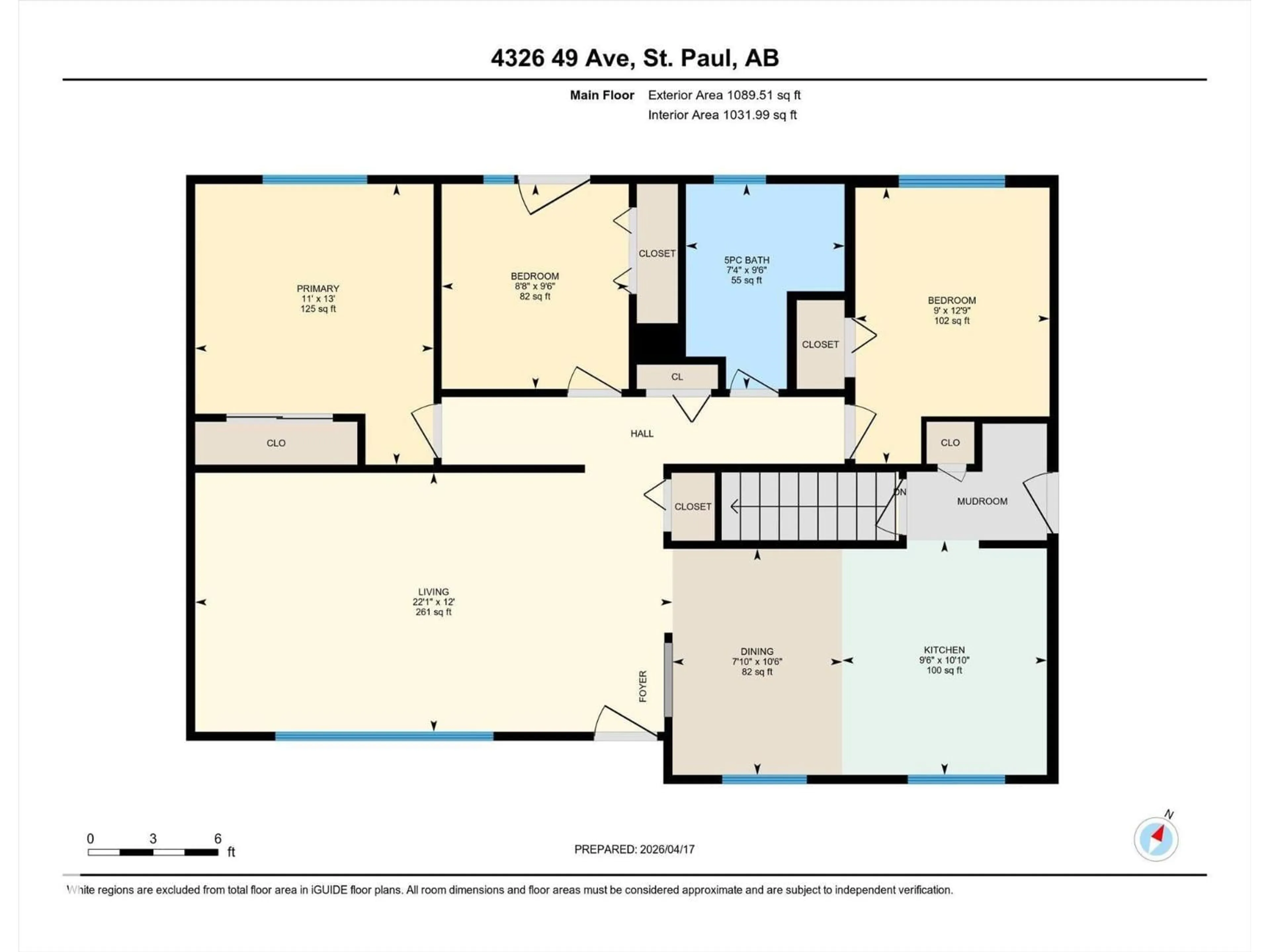 Floor plan for 4326 49 AVE, St. Paul Town Alberta T0A3A3