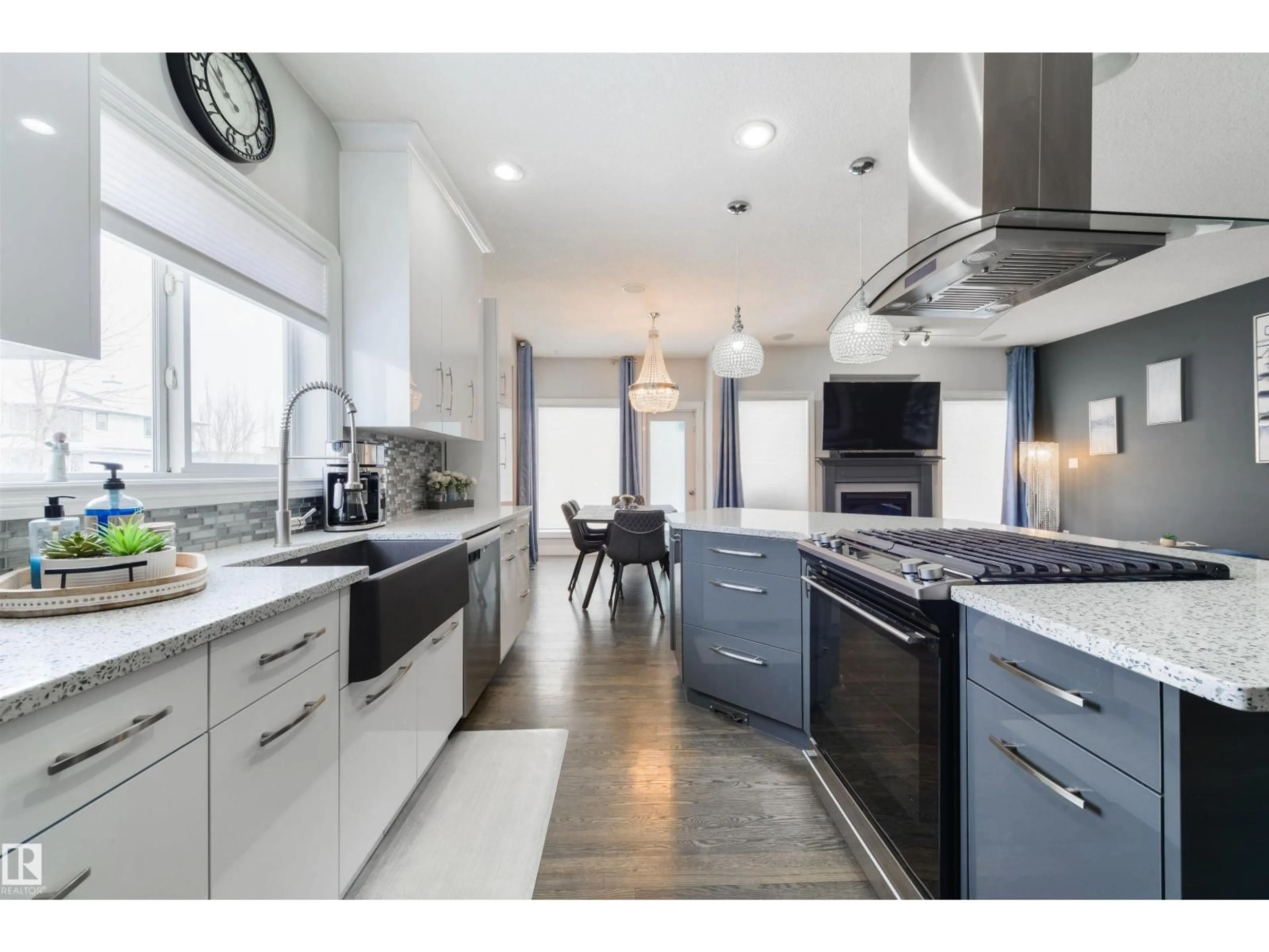 Contemporary kitchen, ceramic/tile floor for 46 LONGVIEW CR, Spruce Grove Alberta T7X4R6