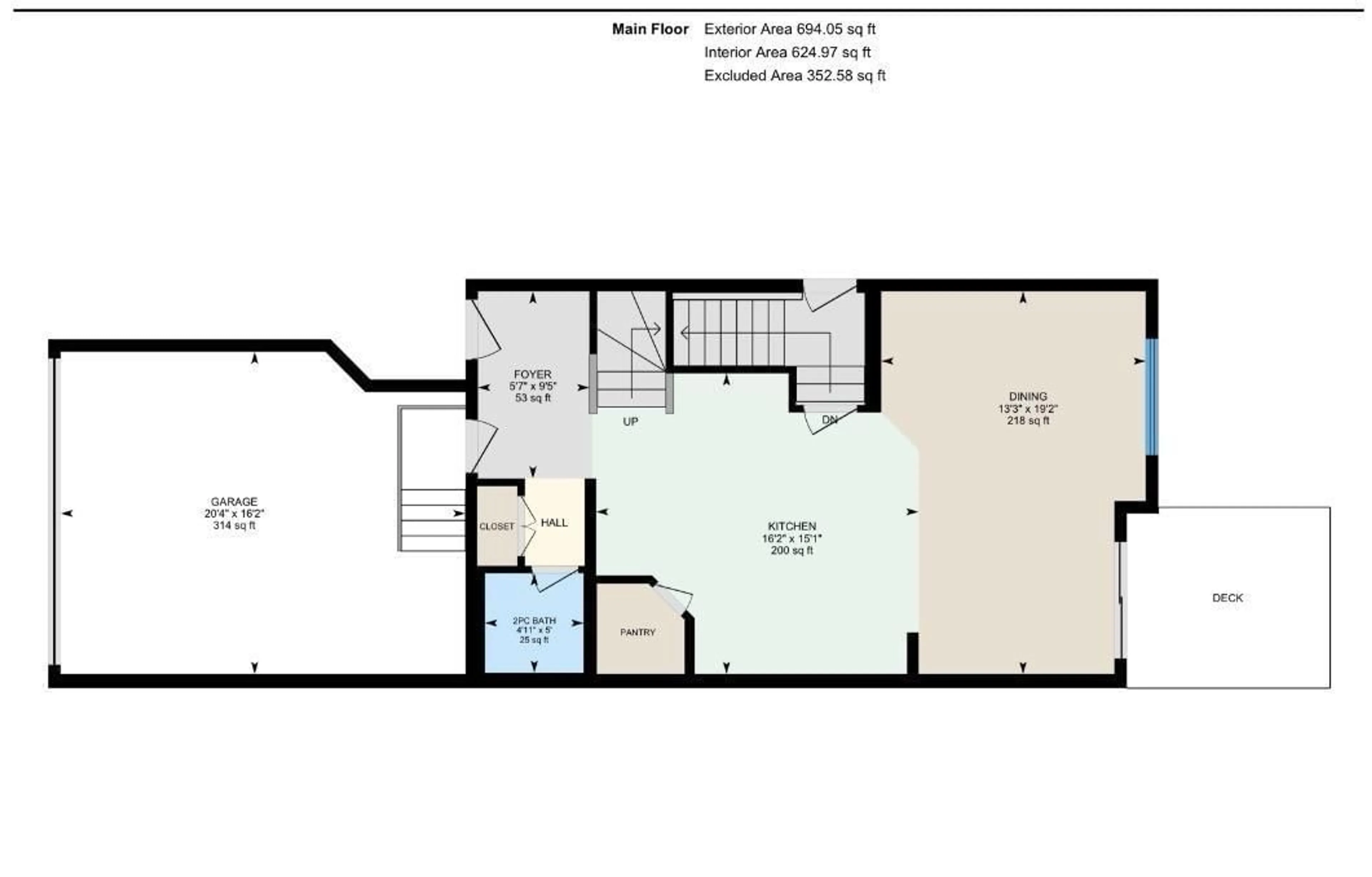 Floor plan for 19634 29 AV, Edmonton Alberta T6M1M2