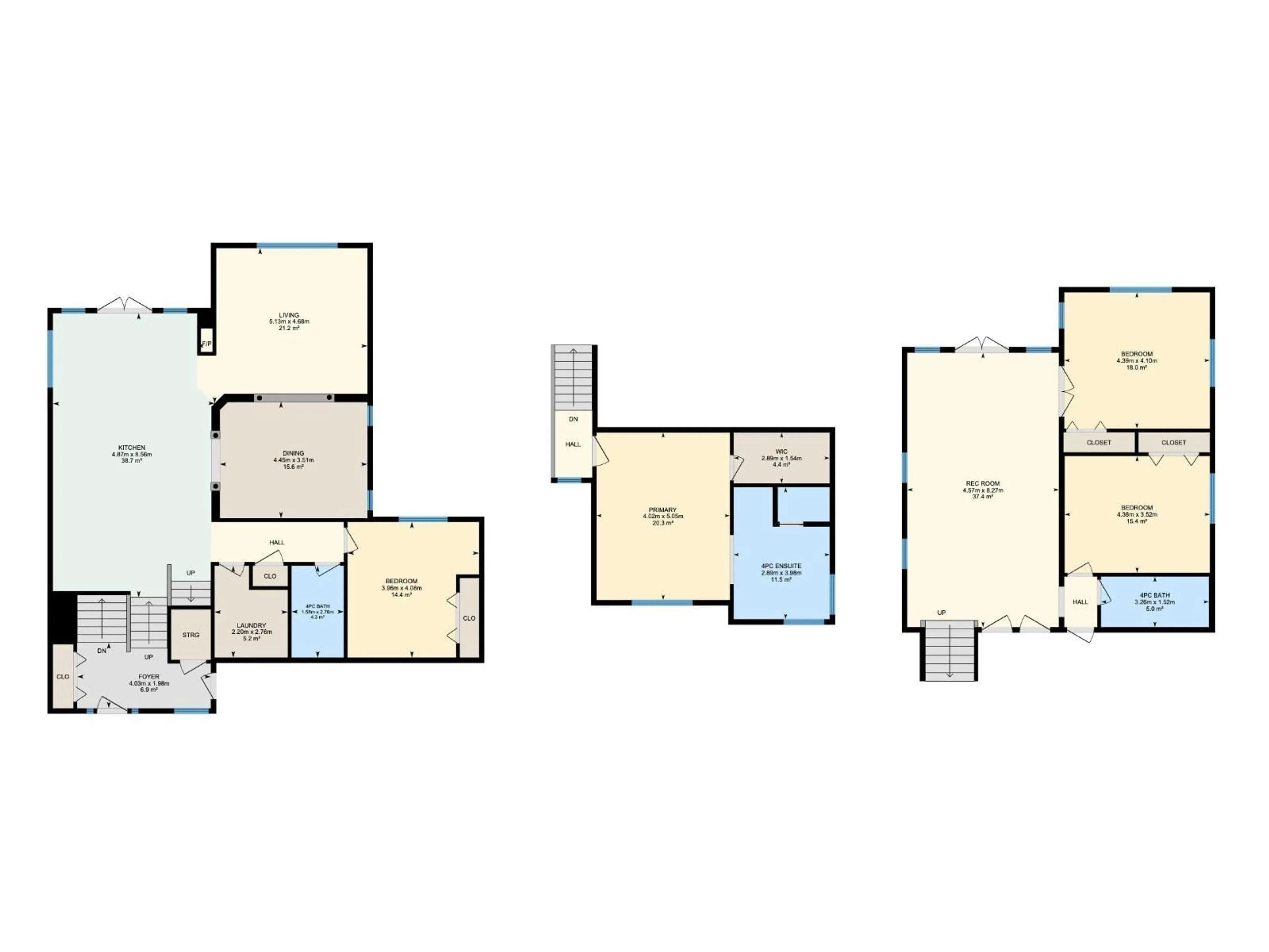 Floor plan for 4206 TRIOMPHE PT, Beaumont Alberta T4X0C4