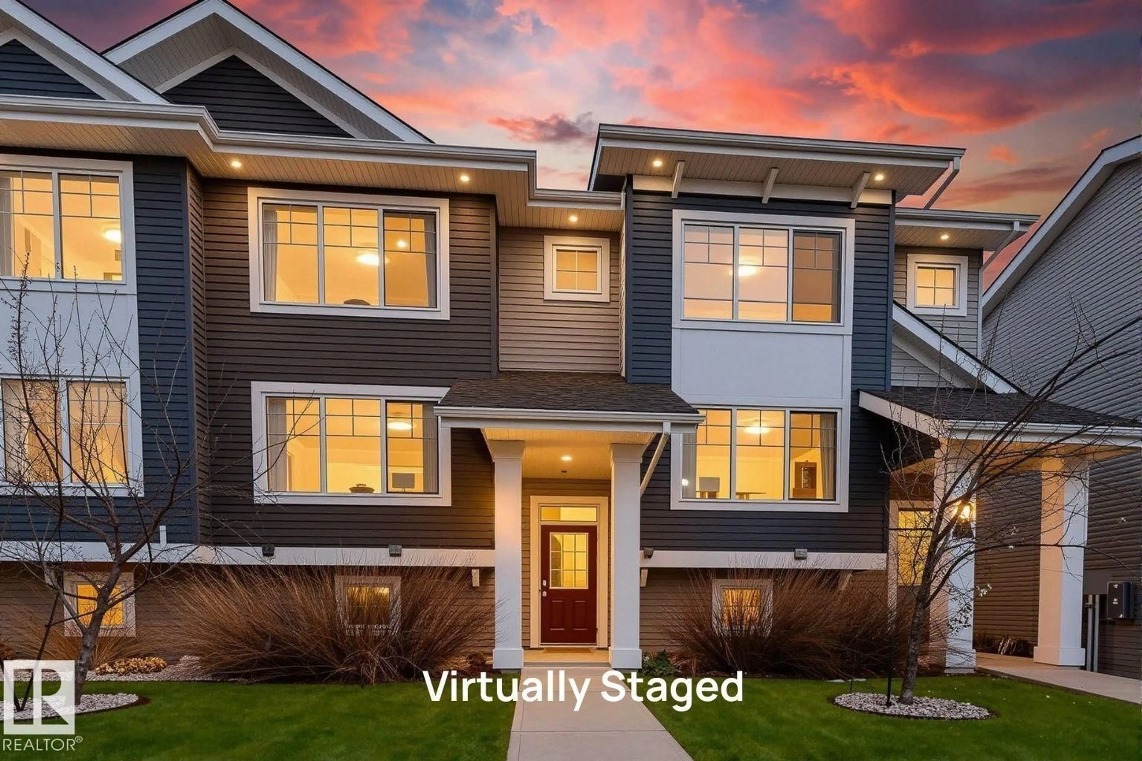 Home with vinyl exterior material, street for 5203 - 31 149 AV, Edmonton Alberta T5A1B5