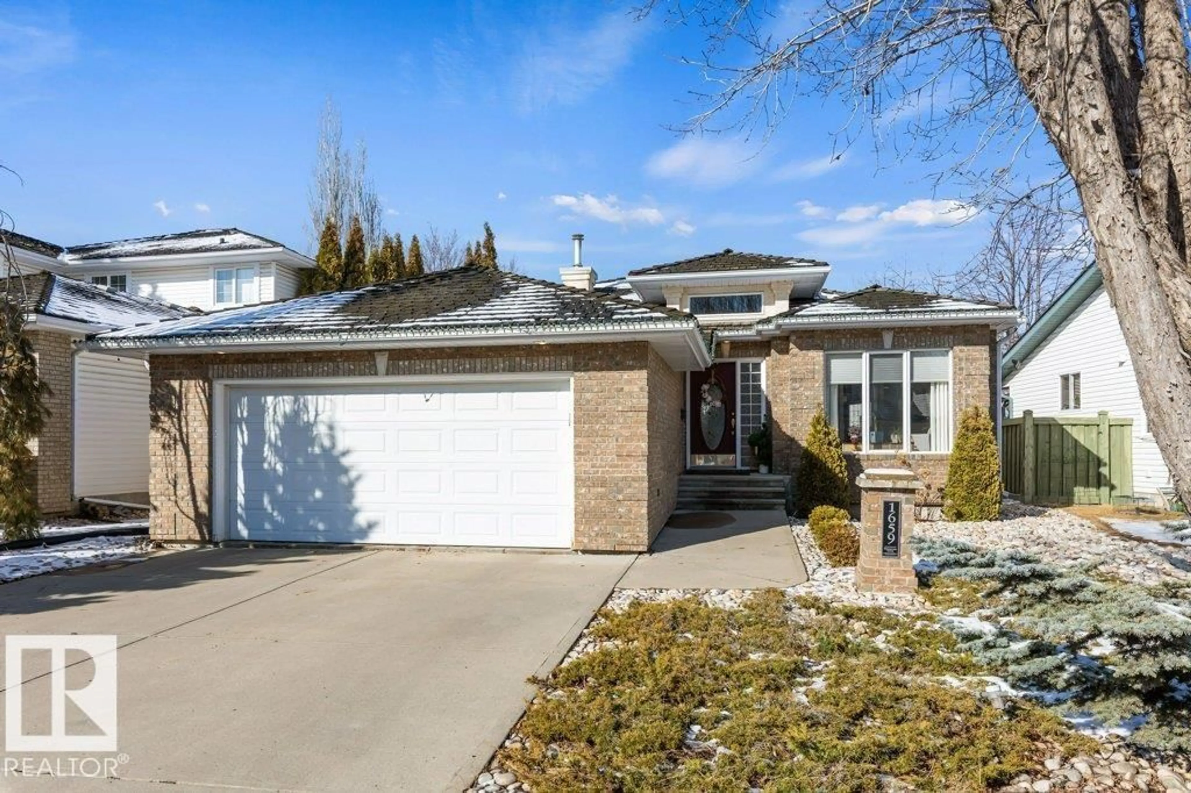 Home with brick exterior material, street for NW - 1659 WELBOURN COVE CV, Edmonton Alberta T6M2M4
