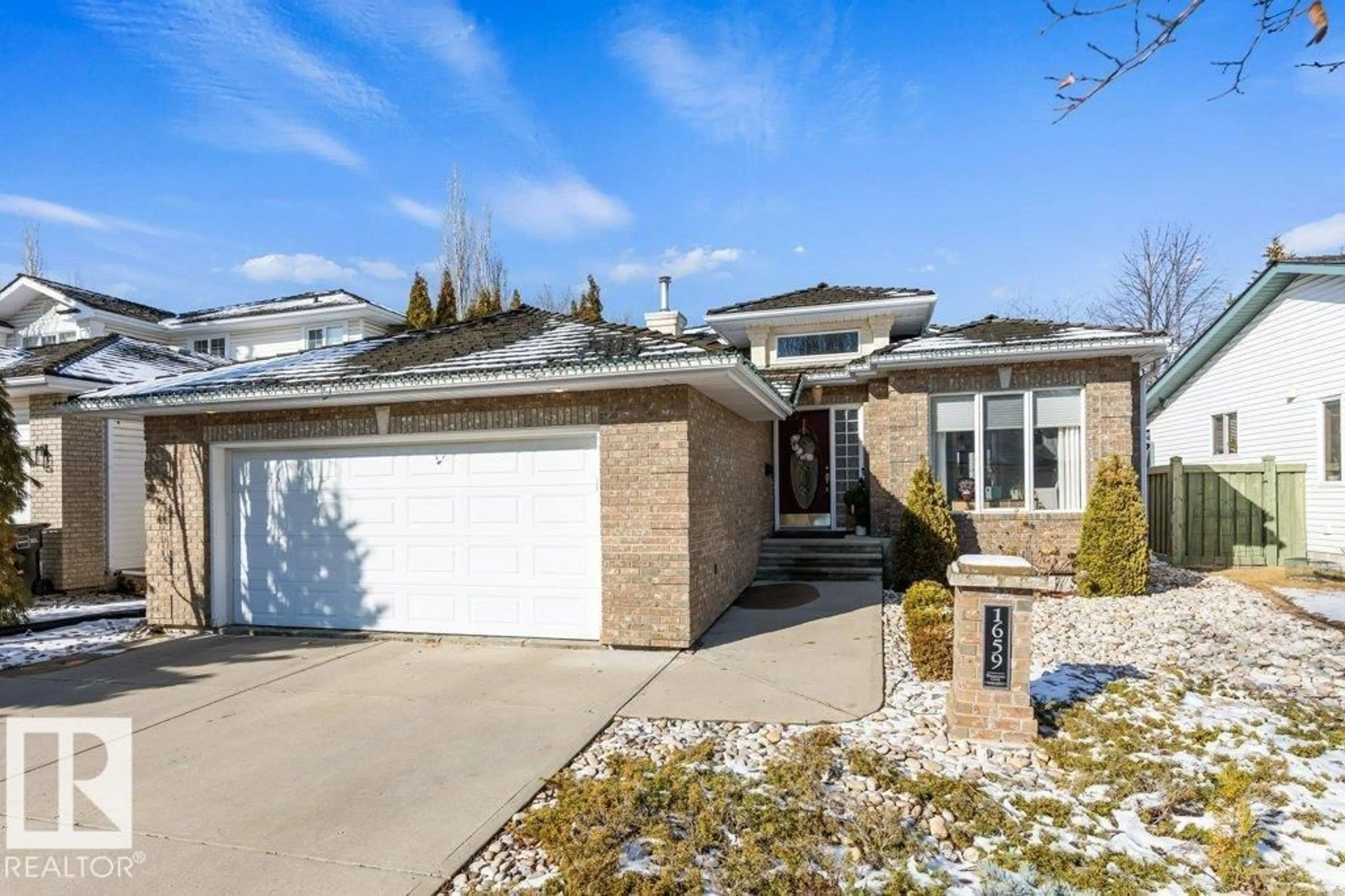 Home with brick exterior material, street for NW - 1659 WELBOURN COVE CV, Edmonton Alberta T6M2M4