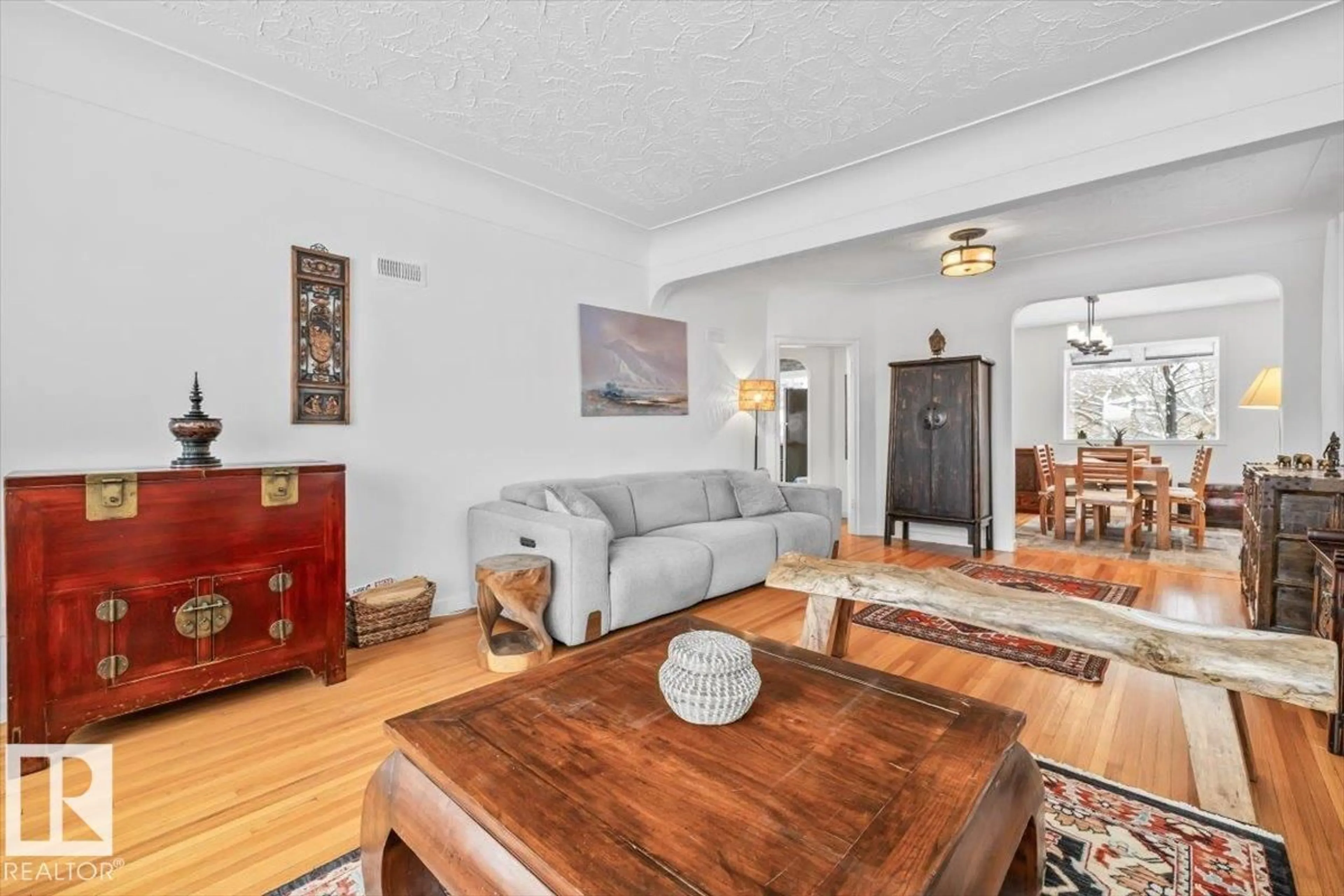 Living room with furniture, unknown for 11107 78 AV, Edmonton Alberta T6G0M5