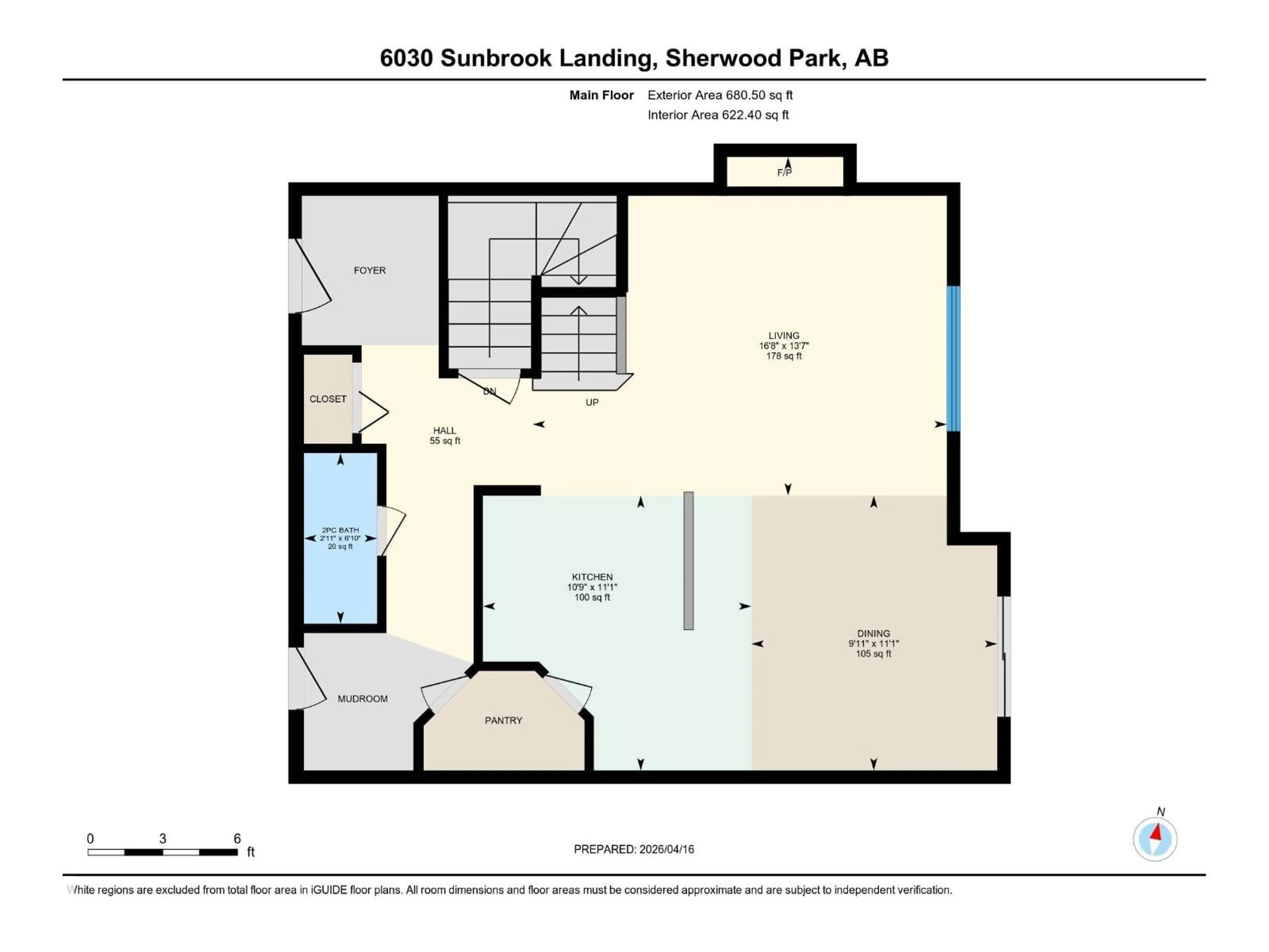 Floor plan for 6030 SUNBROOK LD, Sherwood Park Alberta T8H0J5