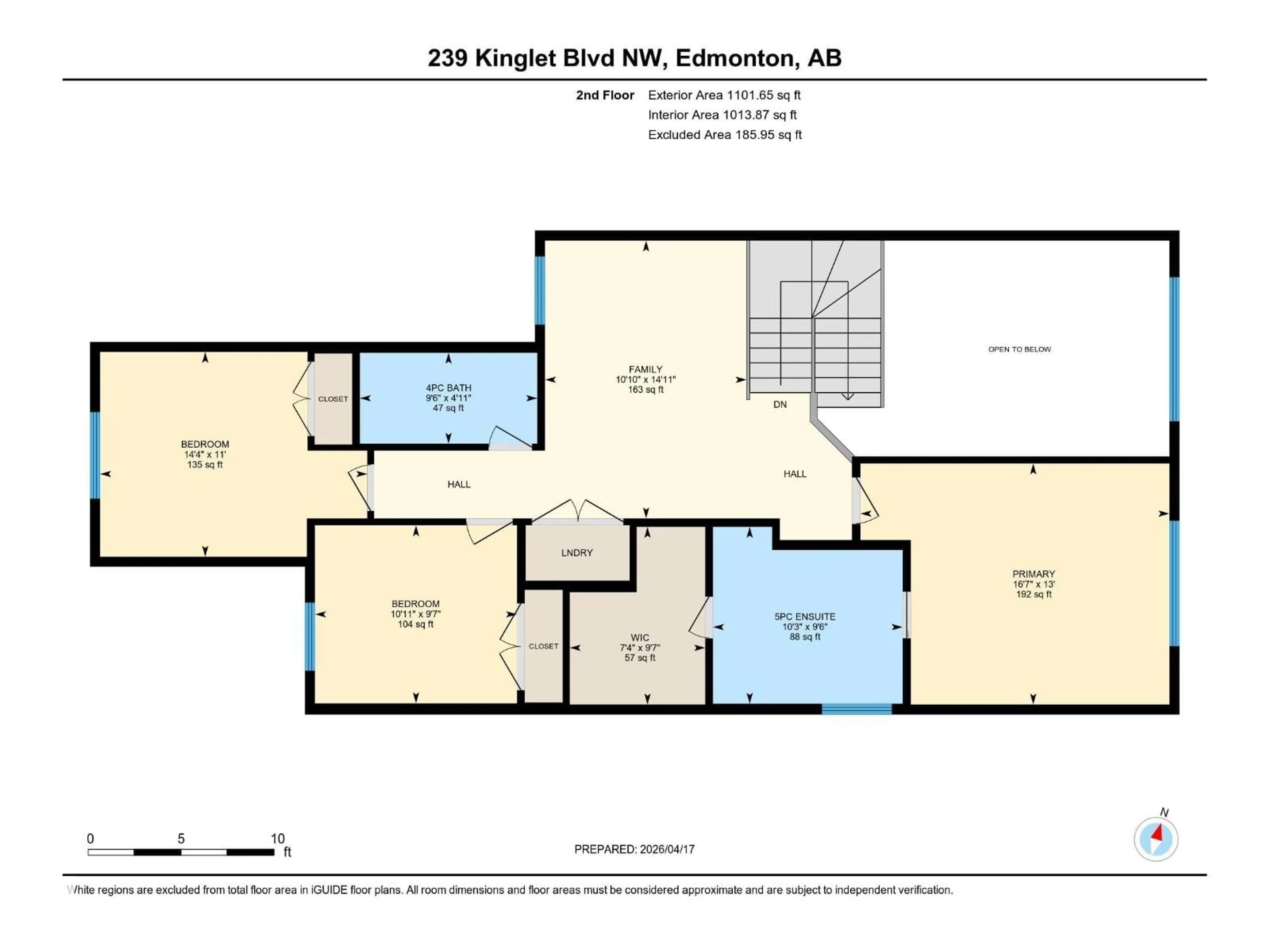 Floor plan for 239 KINGLET BV, Edmonton Alberta T5S0S6