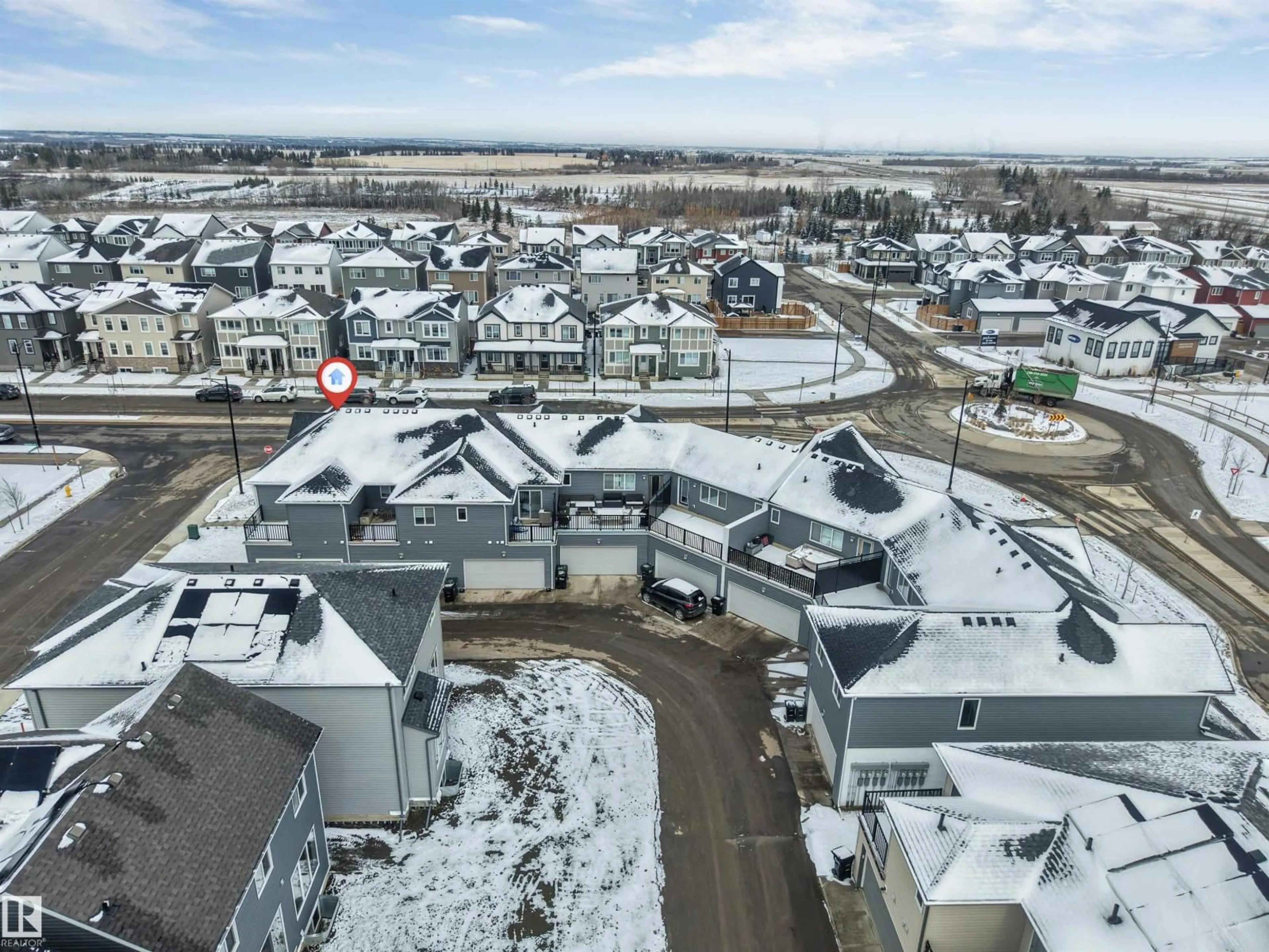 A pic from outside/outdoor area/front of a property/back of a property/a pic from drone, mountain view for 1006 CRESTVIEW, Sherwood Park Alberta T8H3A3