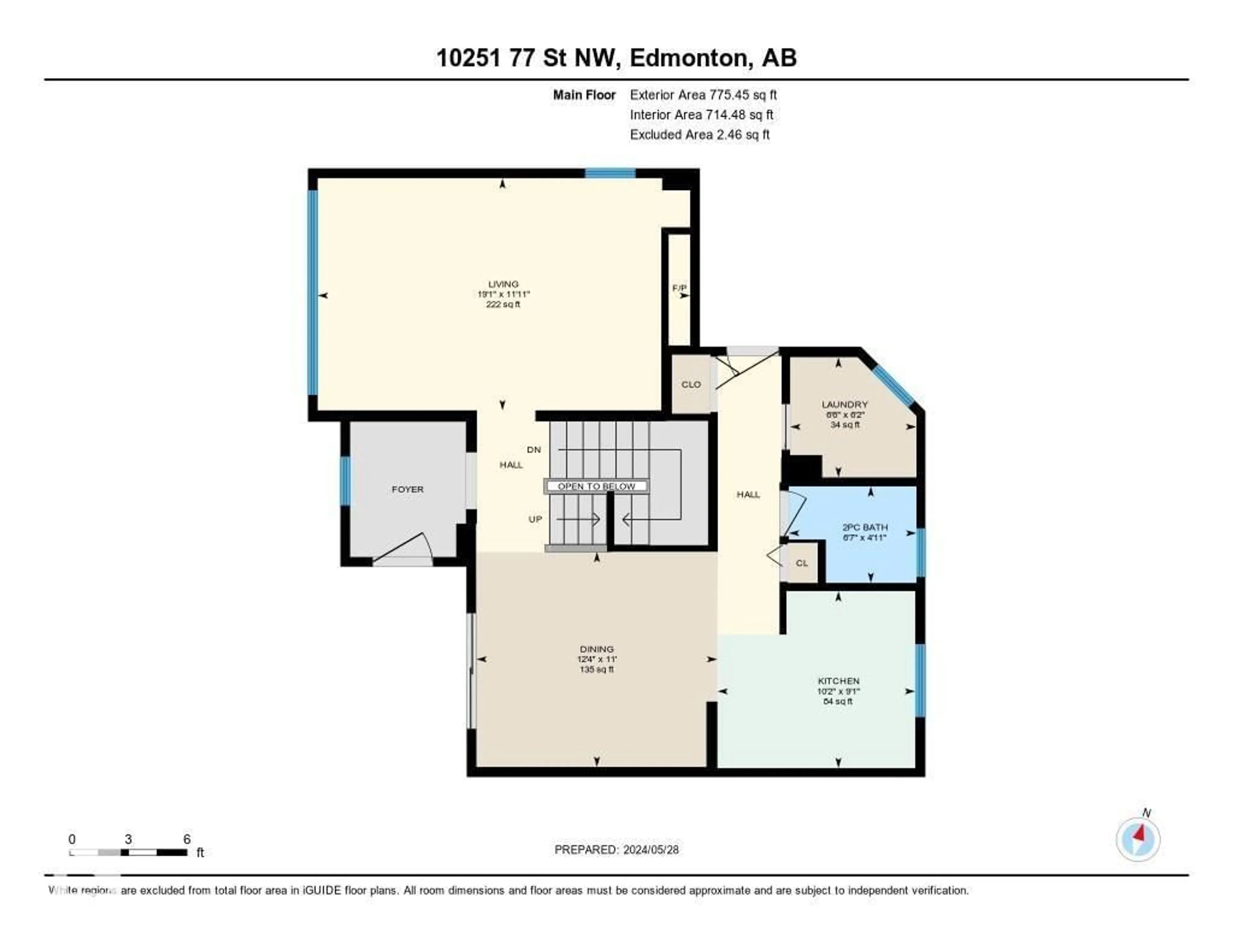 Floor plan for NW - 10251 77 ST, Edmonton Alberta T6A3C4