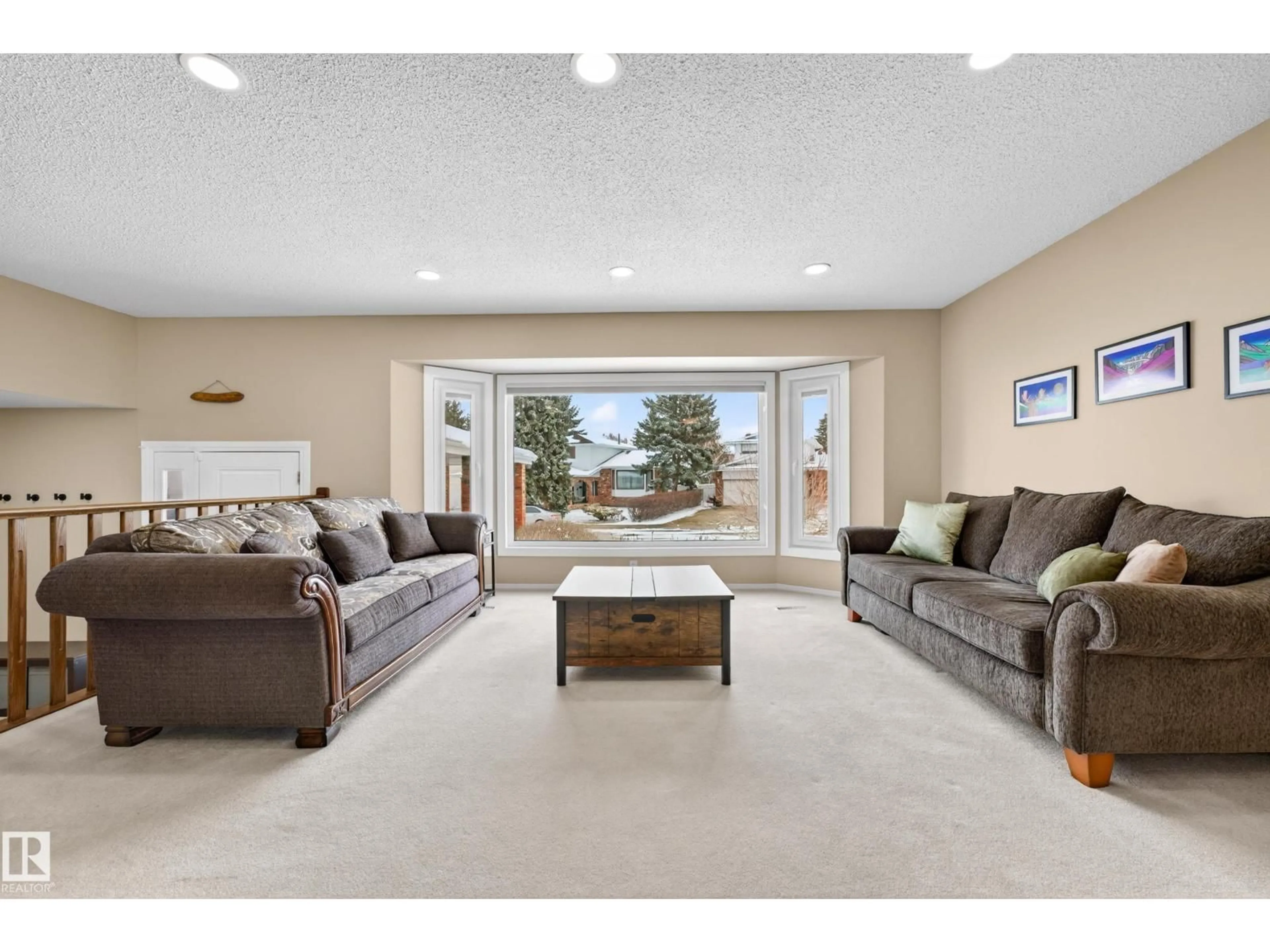 Living room with furniture, ceramic/tile floor for 3010 105A ST NW, Edmonton Alberta T6J3A5