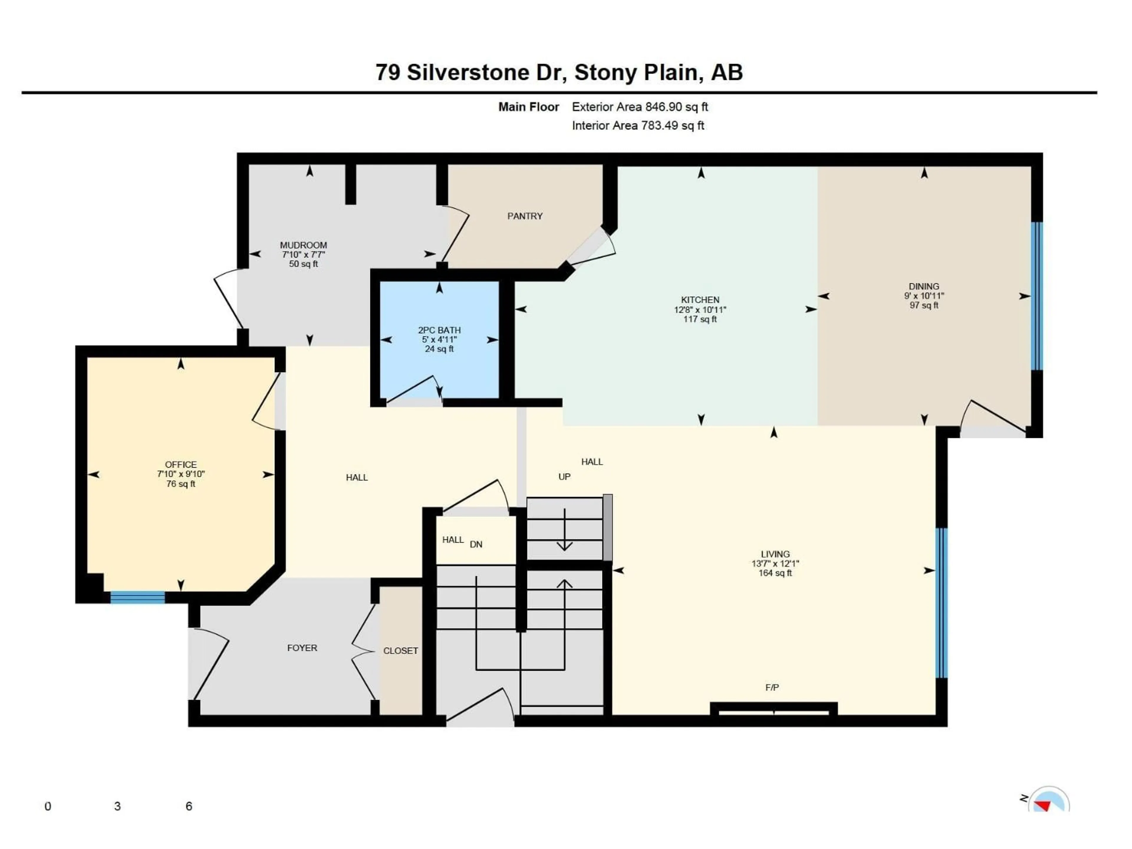 Floor plan for 79 SILVERSTONE DR, Stony Plain Alberta T7Y0E8