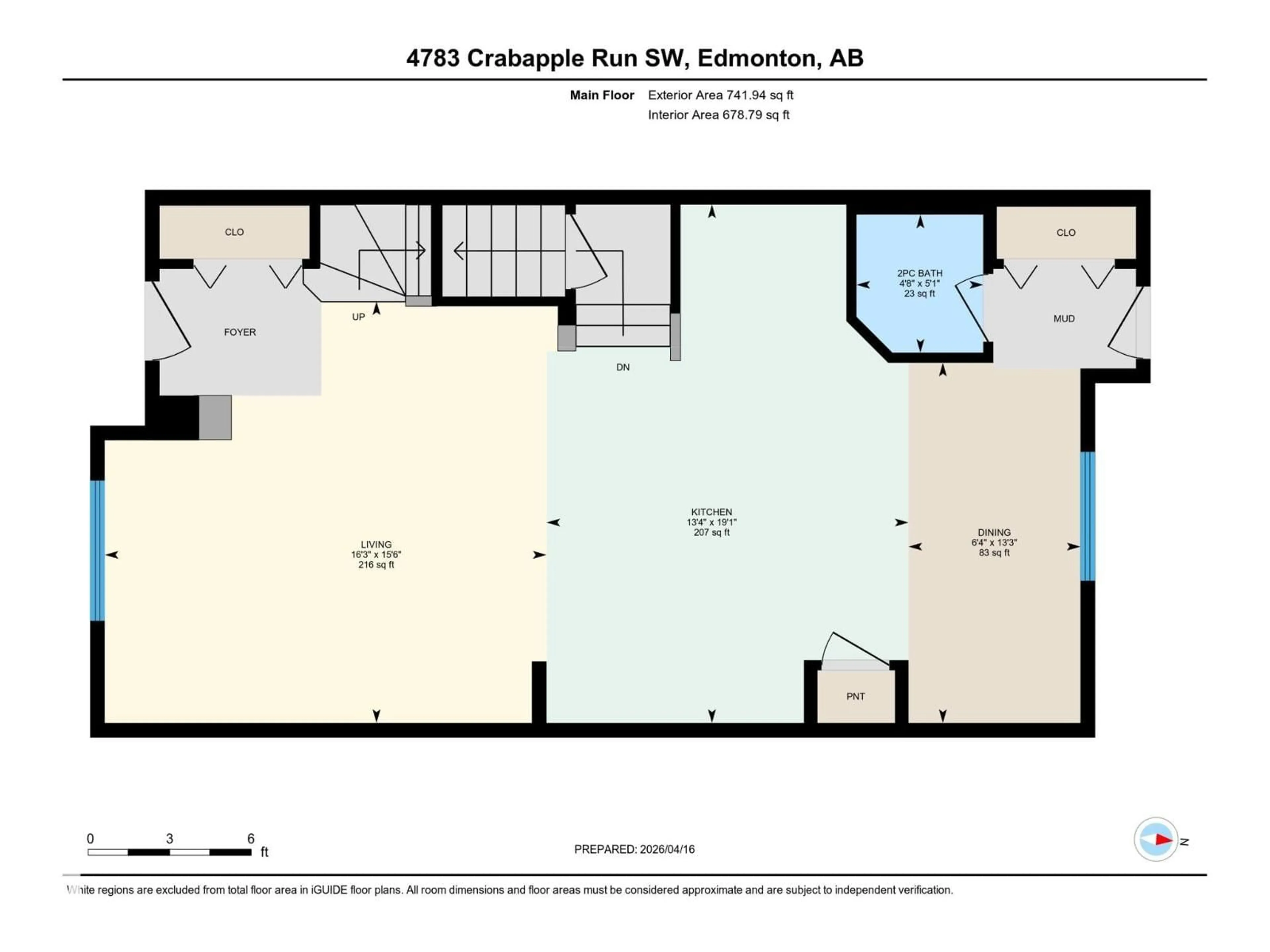 Floor plan for 4783 CRABAPPLE RUN, Edmonton Alberta T6X0X7