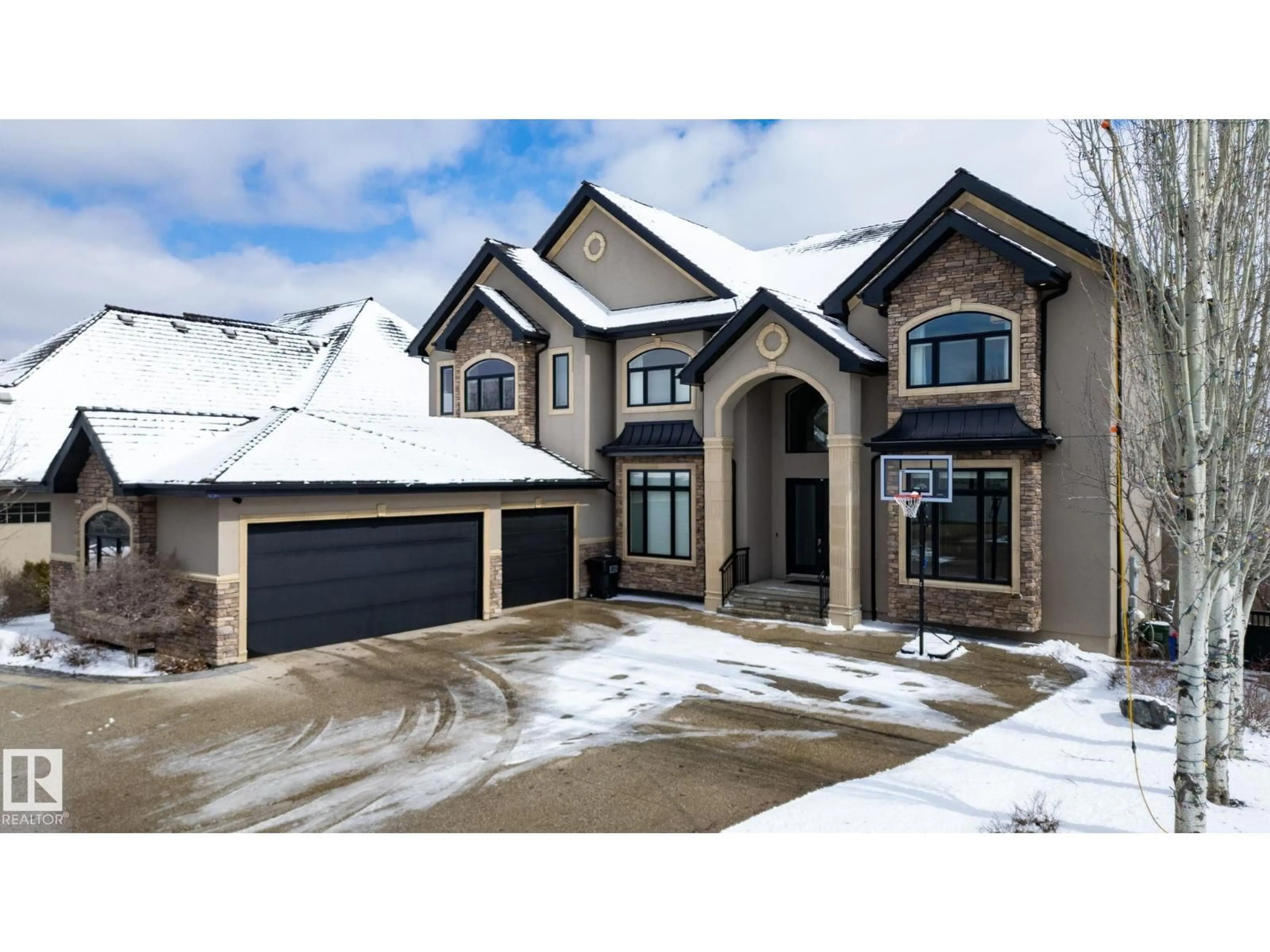 Home with brick exterior material, street for NW - 1413 WOODWARD CR, Edmonton Alberta T6M0A3