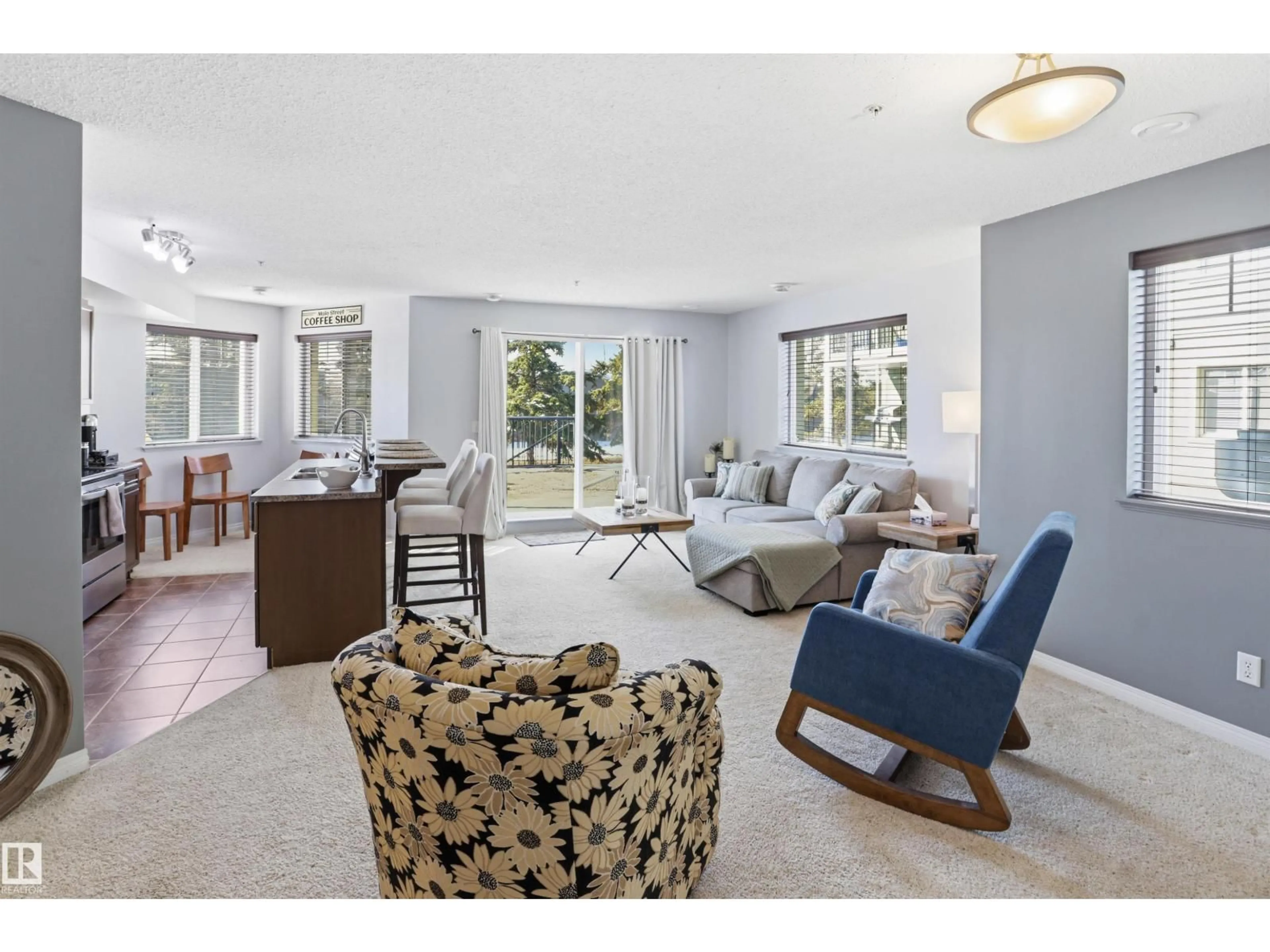 Living room with furniture, unknown for #115 - 6925 199 ST, Edmonton Alberta T5T3X8