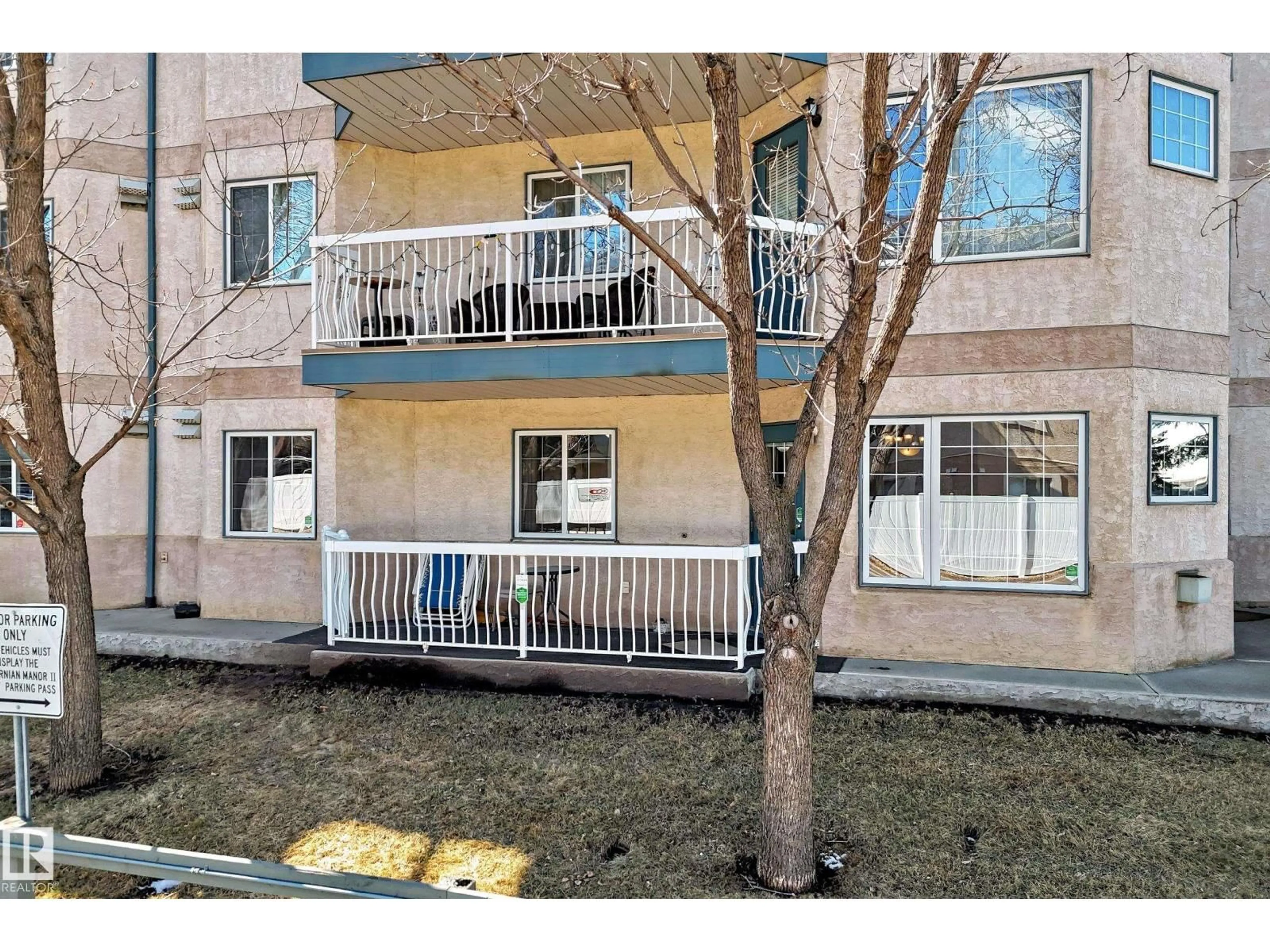 Patio, street for #112 - 17150 94A AV, Edmonton Alberta T5T6L7