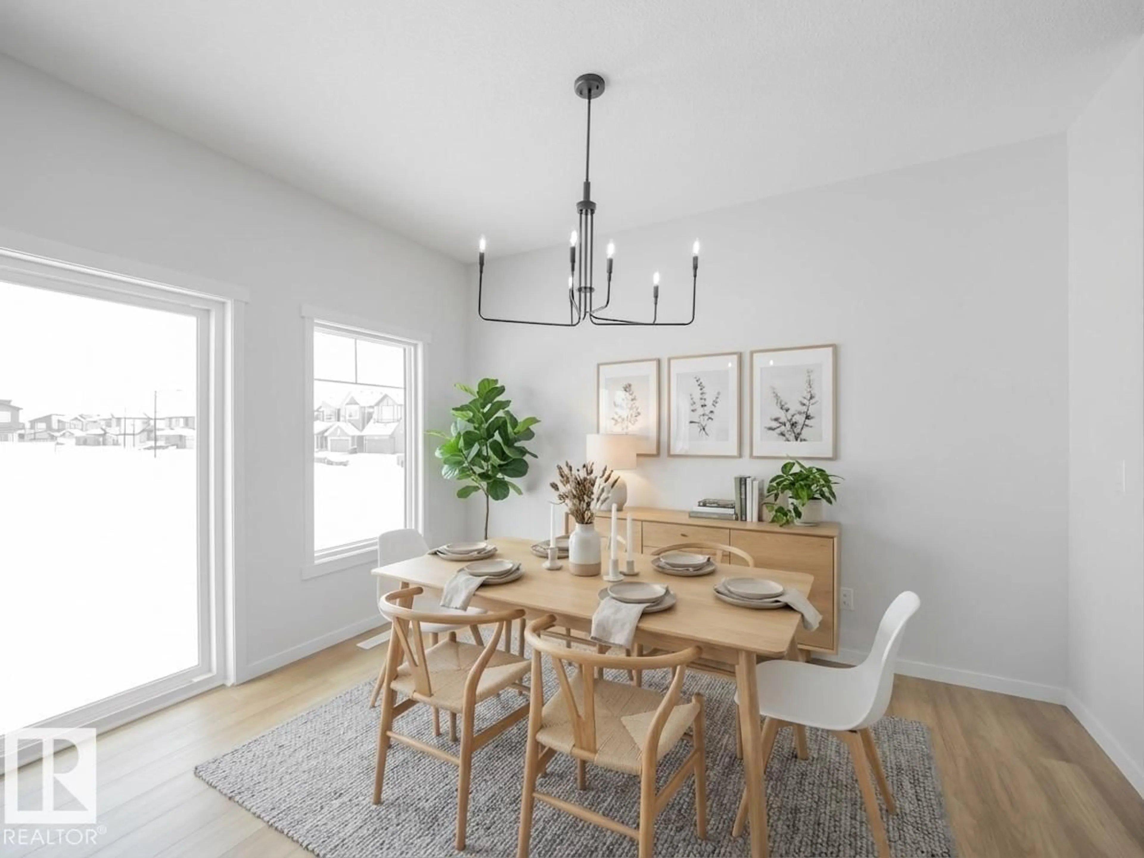 Dining room, wood/laminate floor for 927 18 AV, Edmonton Alberta T6T2X3