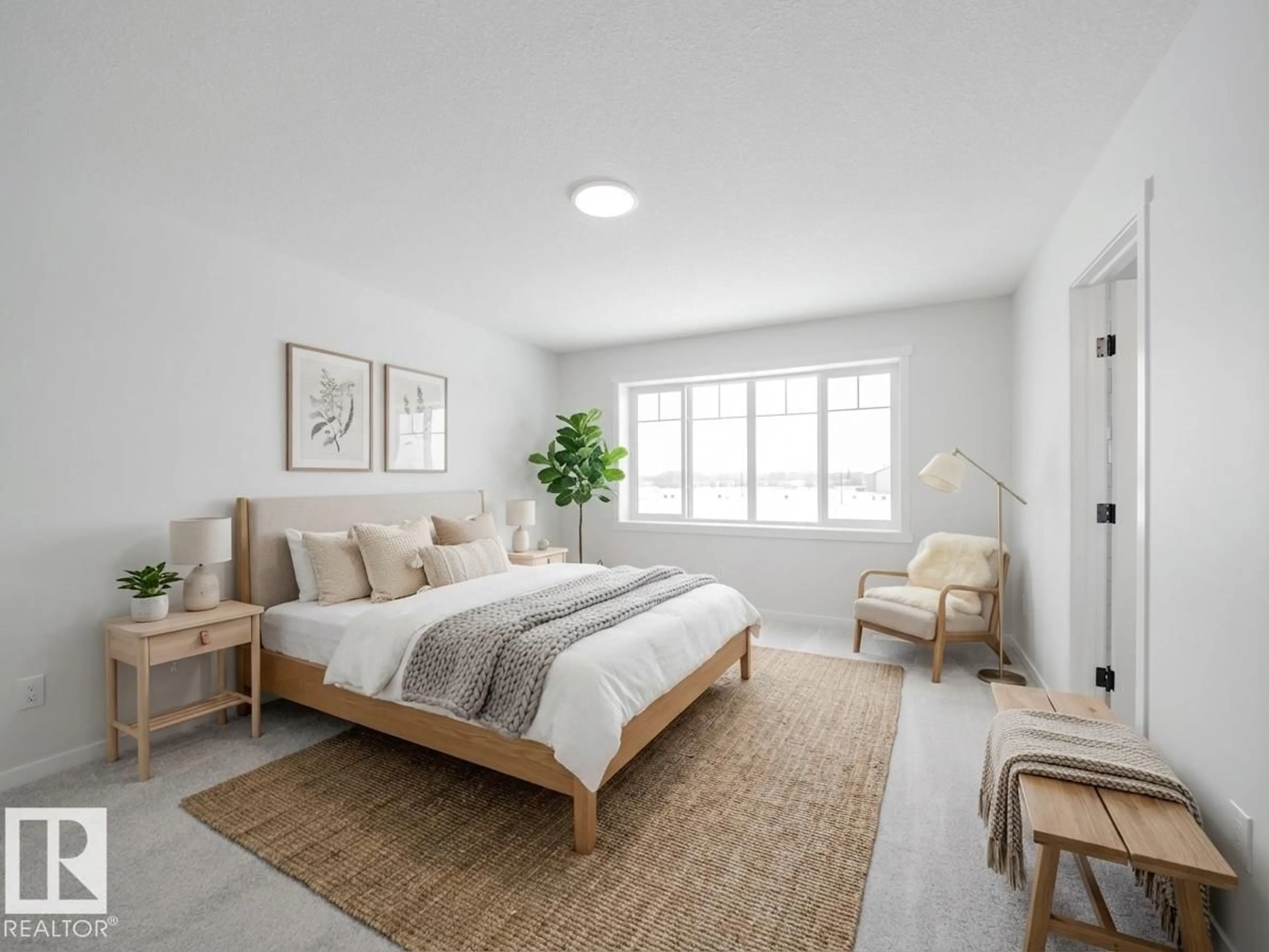 Bedroom with bed, unknown for 927 18 AV, Edmonton Alberta T6T2X3