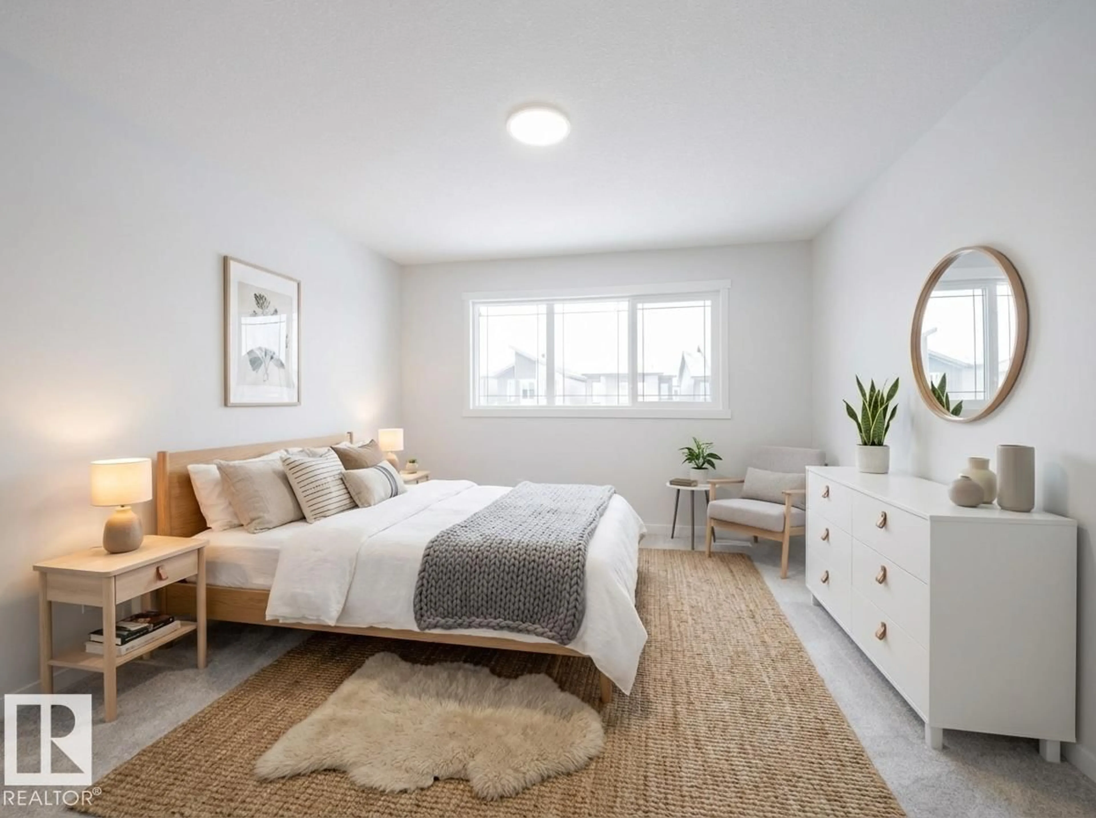 Bedroom with bed, unknown for 19430 22A AV, Edmonton Alberta T6M3J2