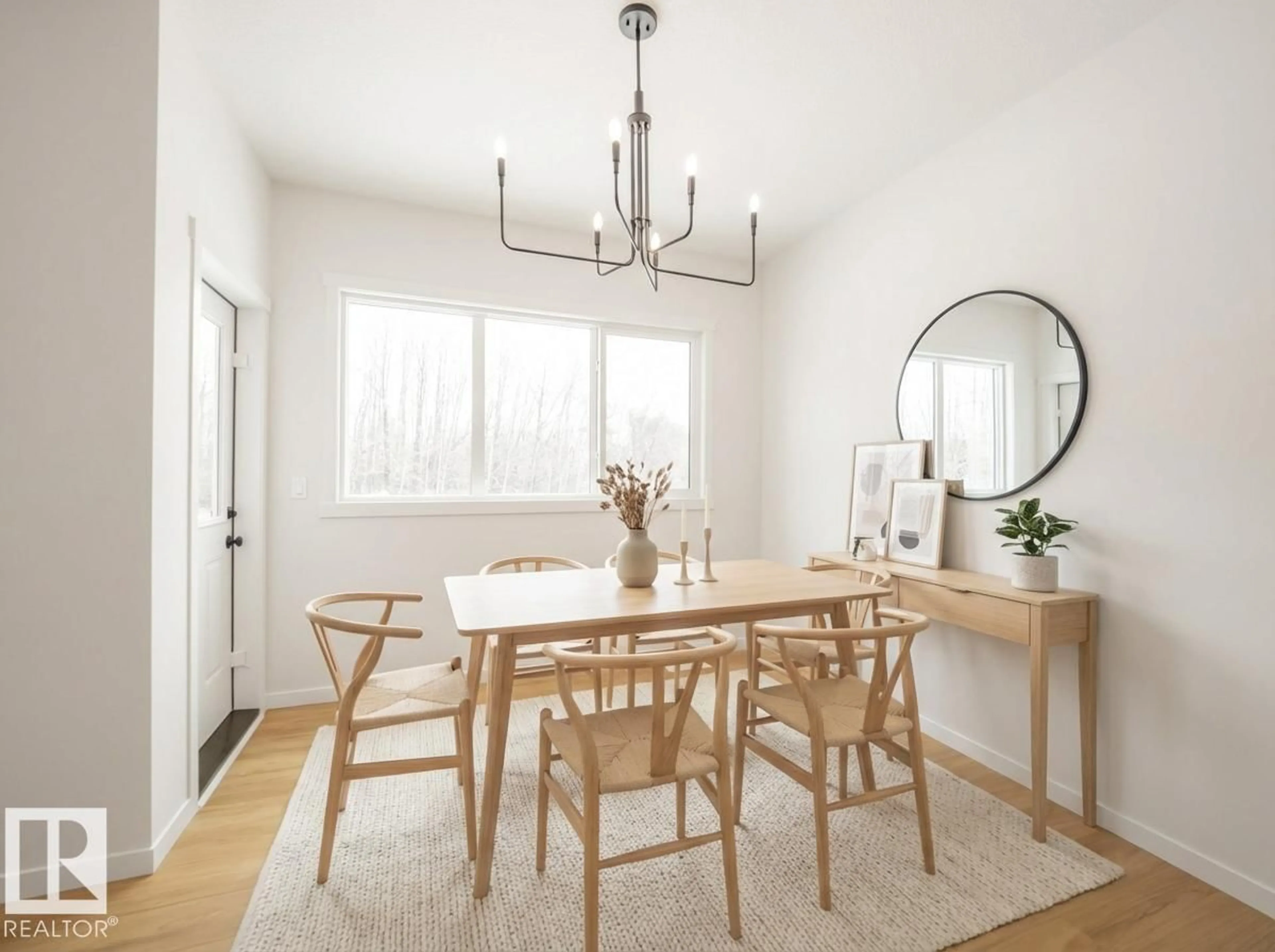 Dining room, wood/laminate floor for 19511 30 AV, Edmonton Alberta T6M3M1